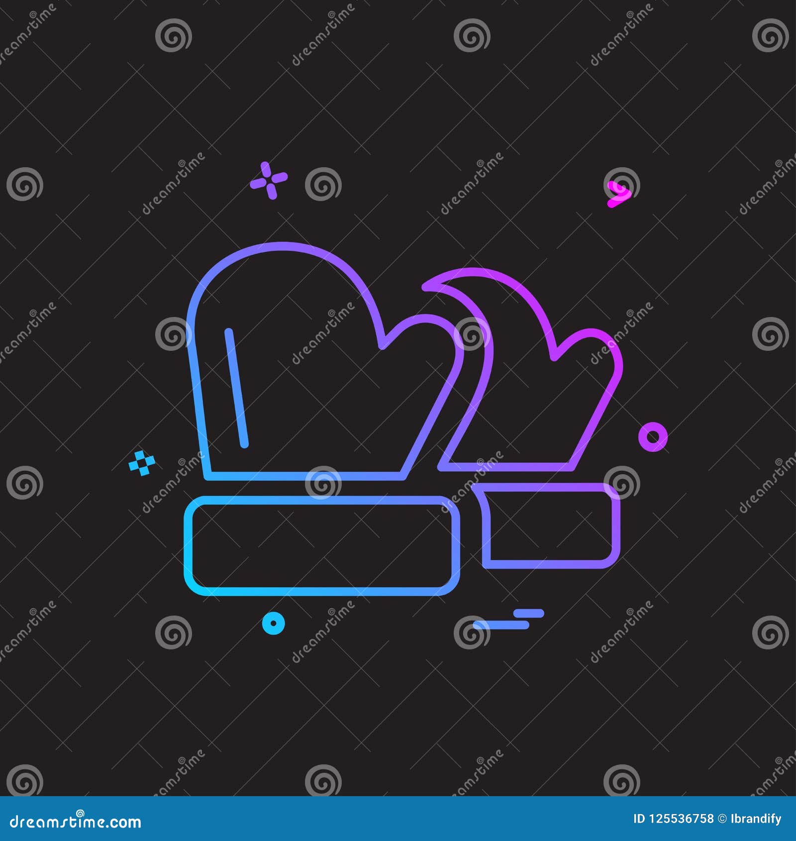 Download Winter Gloves Icon Design Vector Stock Vector ...