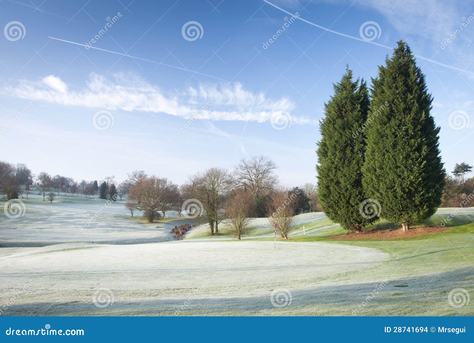 Winter Golf Course stock photo. Image of beautiful, competition 28741694