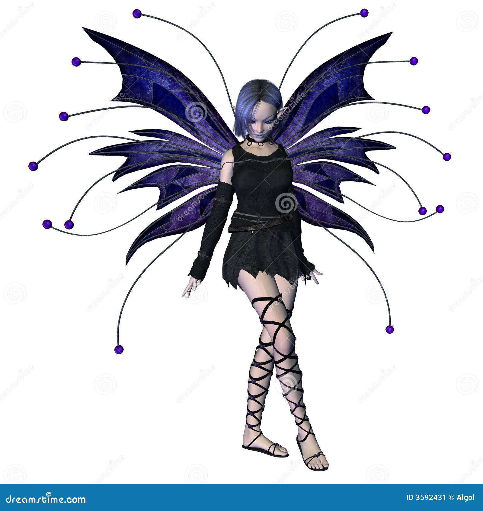 Goth Fairy Clipart