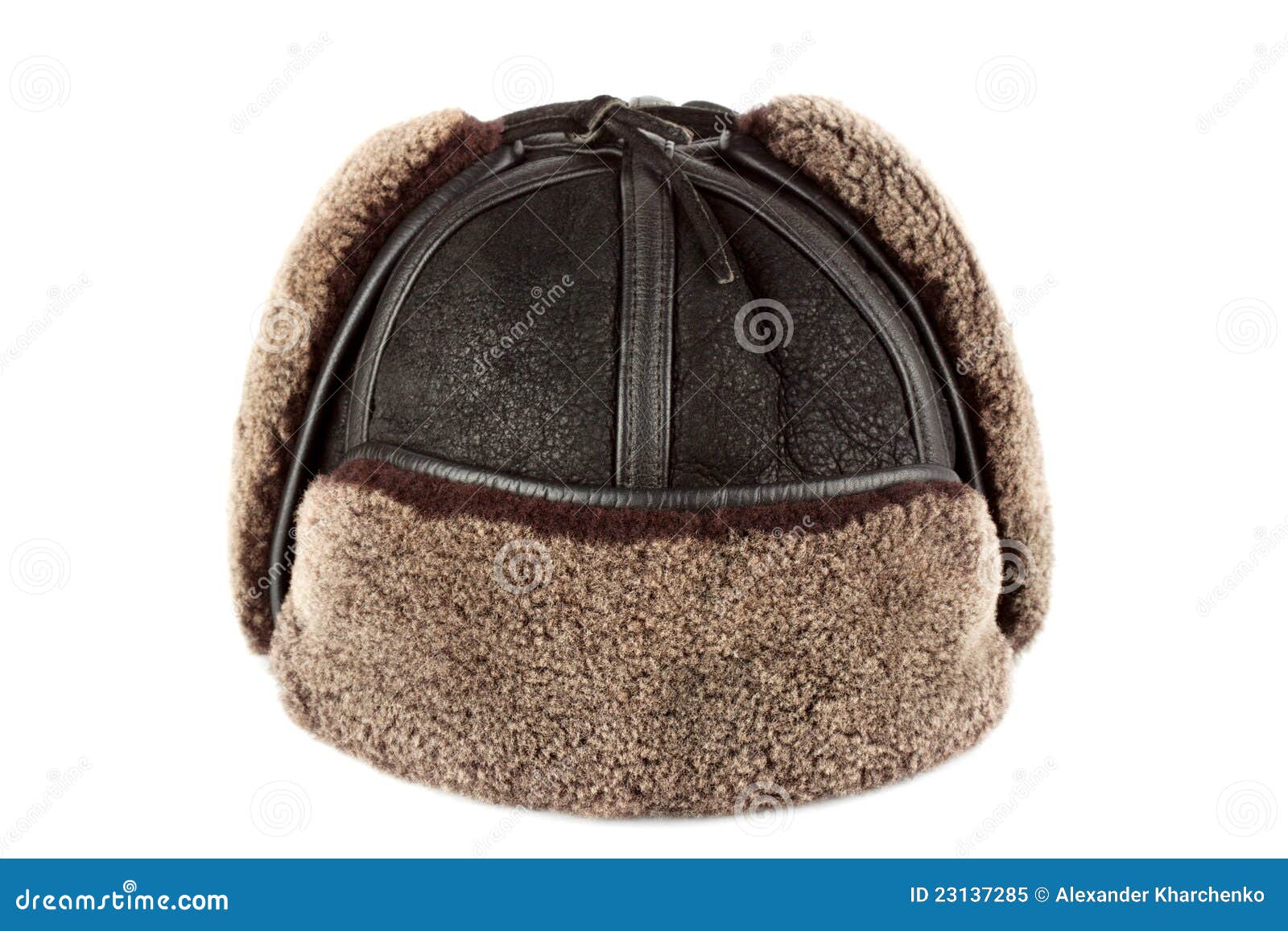 Winter hat ear flaps stock image. Image of fleece, headwear - 23137285
