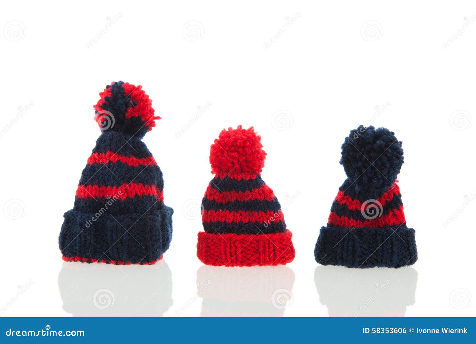 red white and blue winter hats