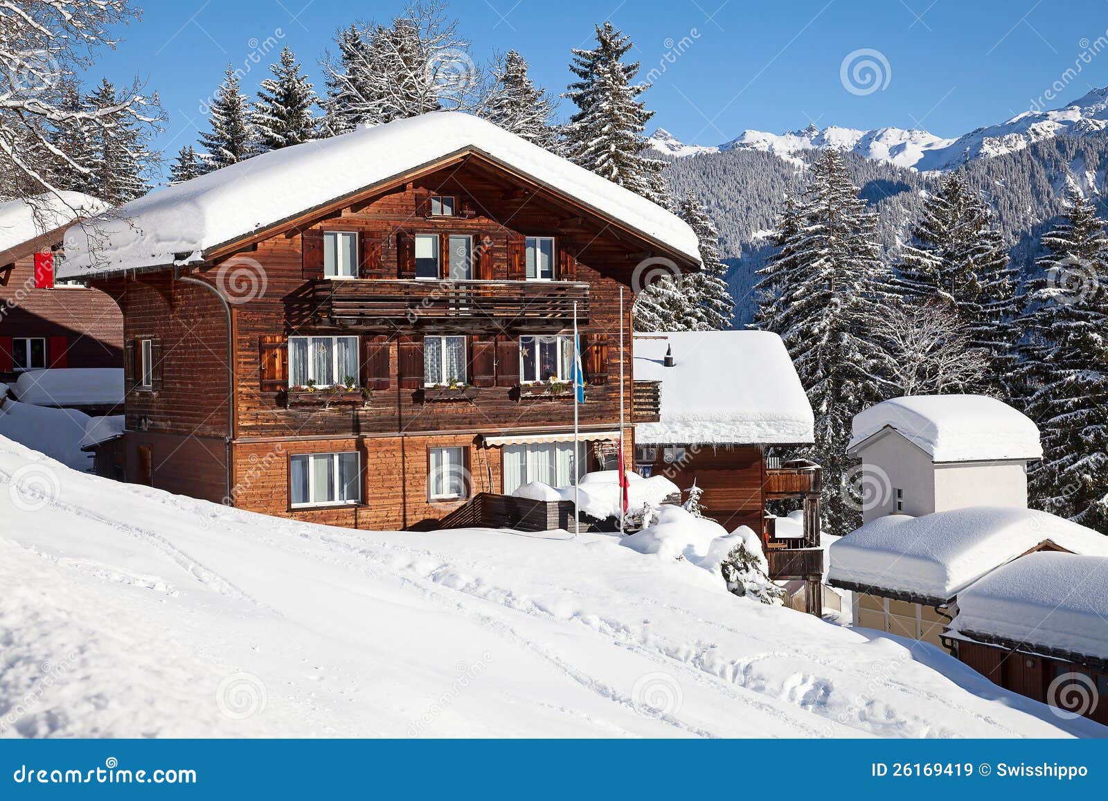 Winter holiday house stock image. Image of cozy, holiday 26169419