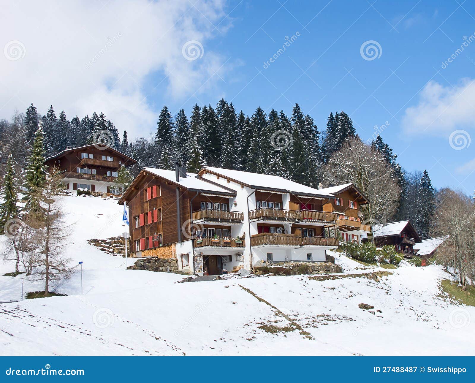 Winter holiday house stock image. Image of beautiful 27488487