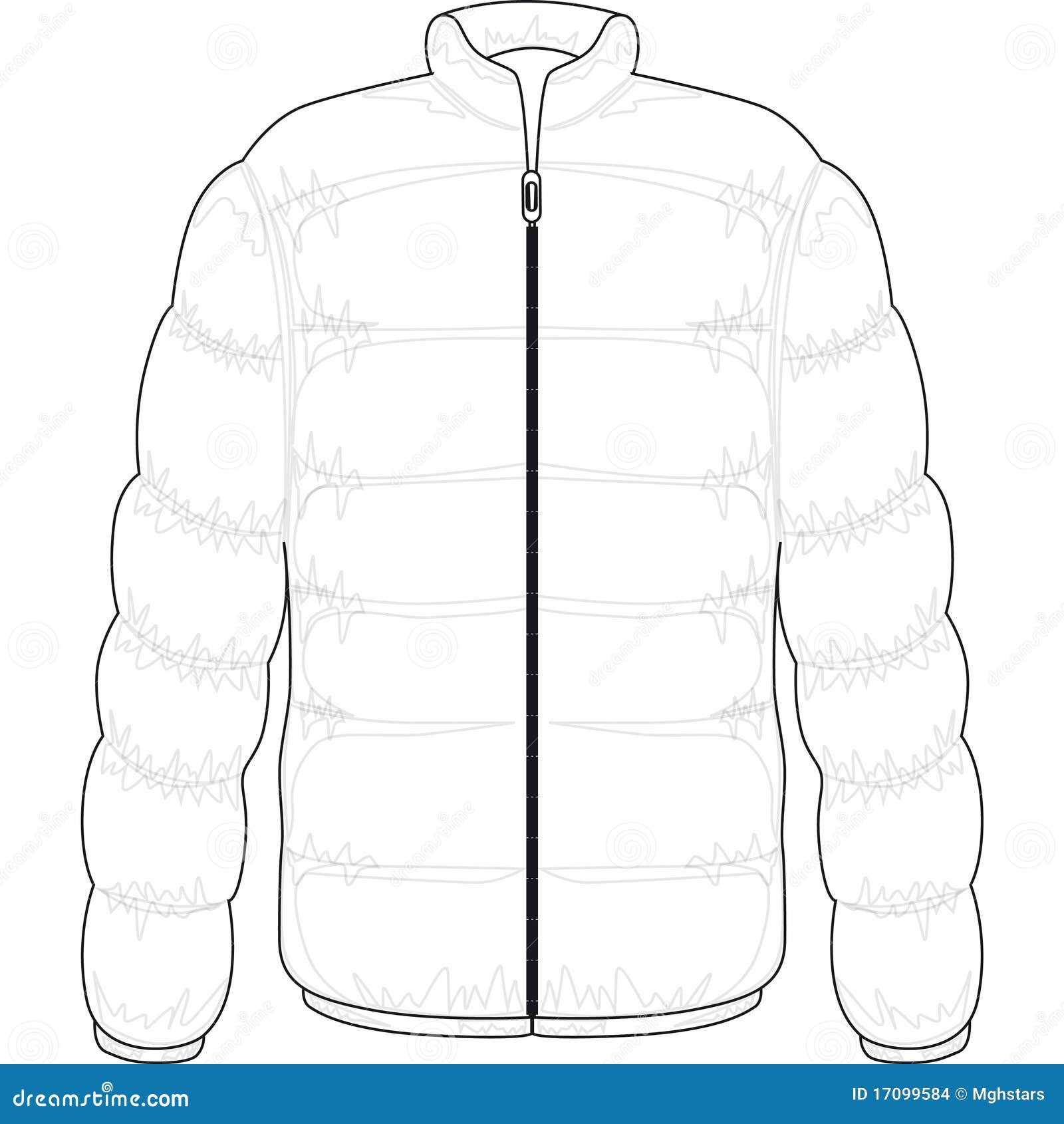 Download Winter jacket stock illustration. Illustration of warm - 17099584