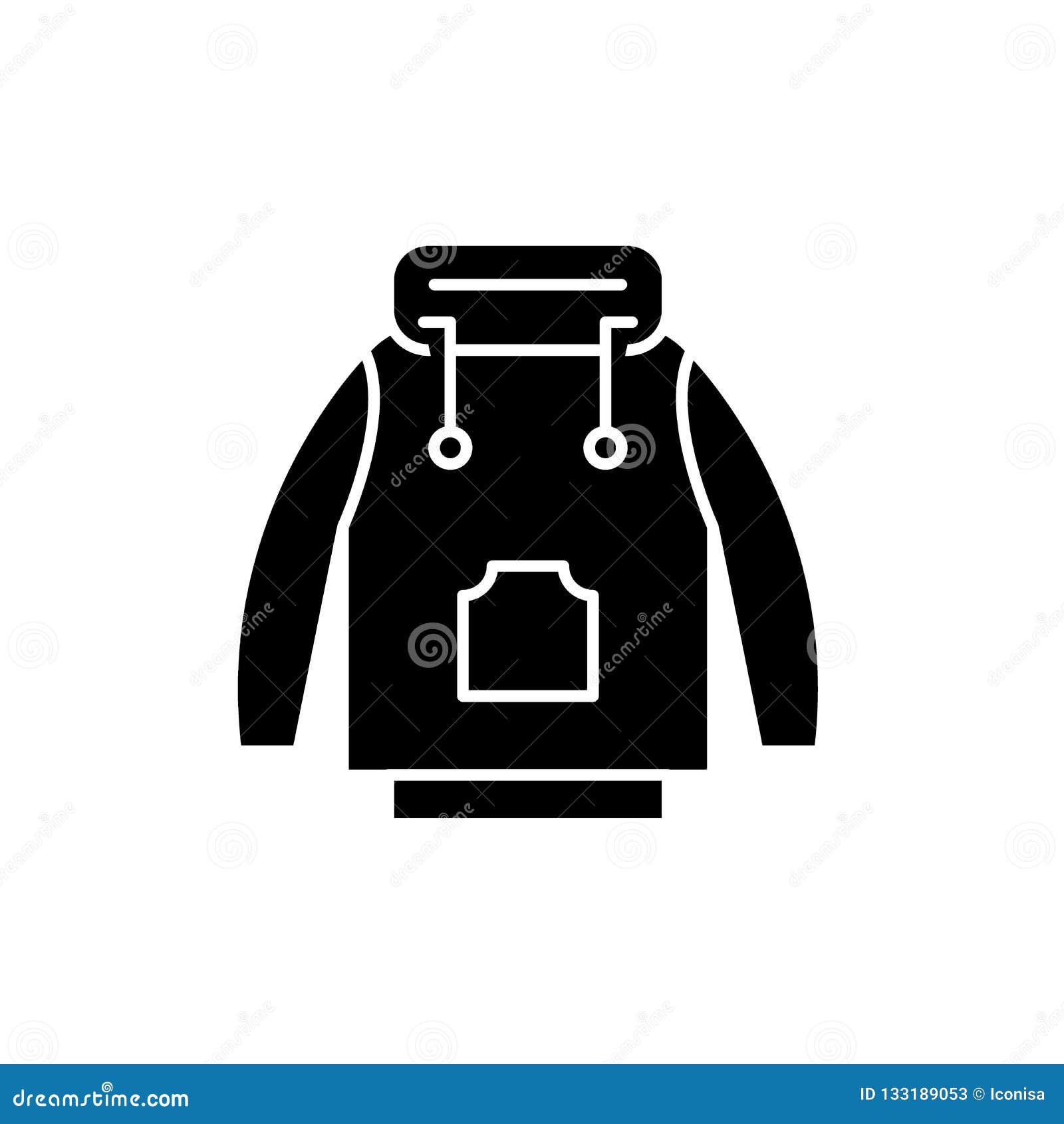 Download Winter Jacket Black Icon, Vector Sign On Isolated Background. Winter Jacket Concept Symbol ...