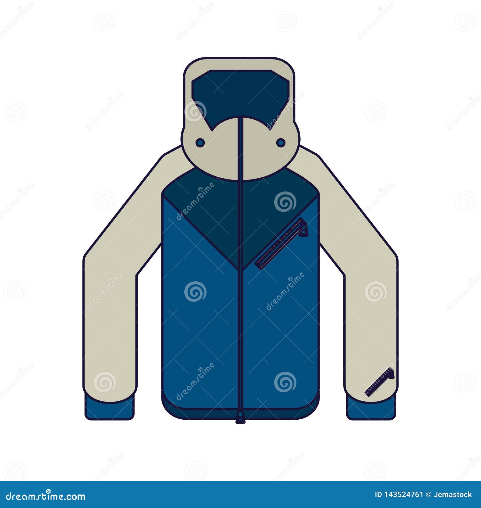 Download Winter jacket clothes stock vector. Illustration of active - 143524761