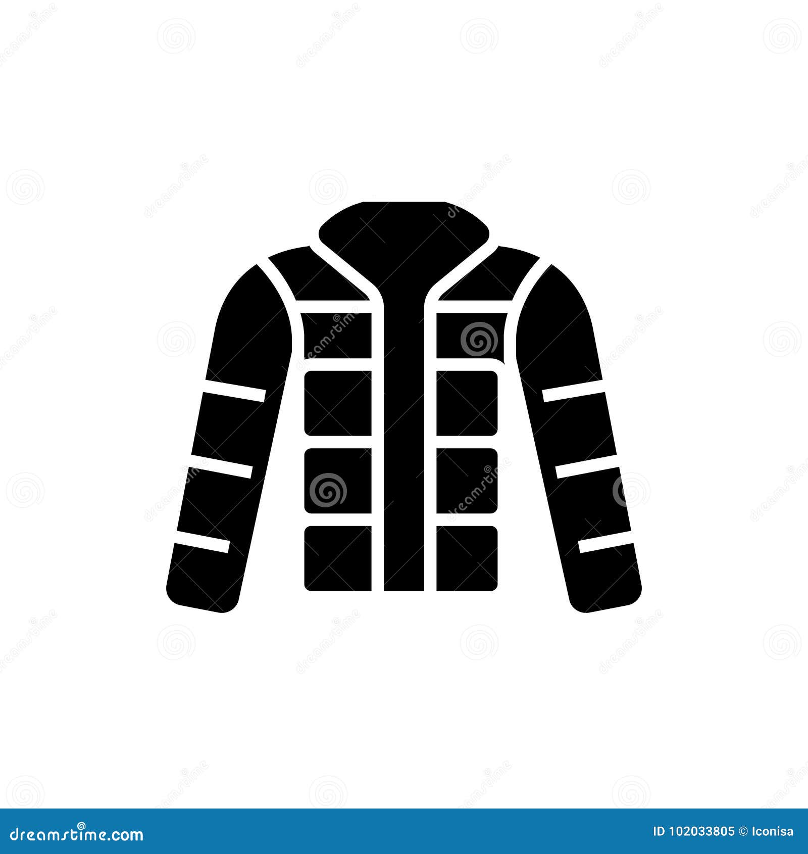 Download Winter Jacket - Down Jacket - Outdoor Icon, Vector Illustration, Black Sign On Isolated ...