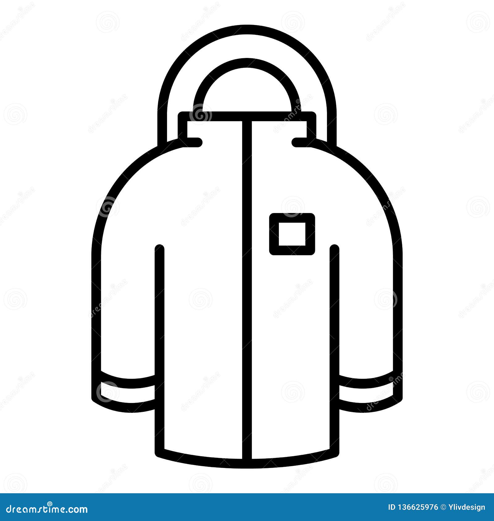 Download Winter Jacket Icon, Outline Style Stock Vector ...