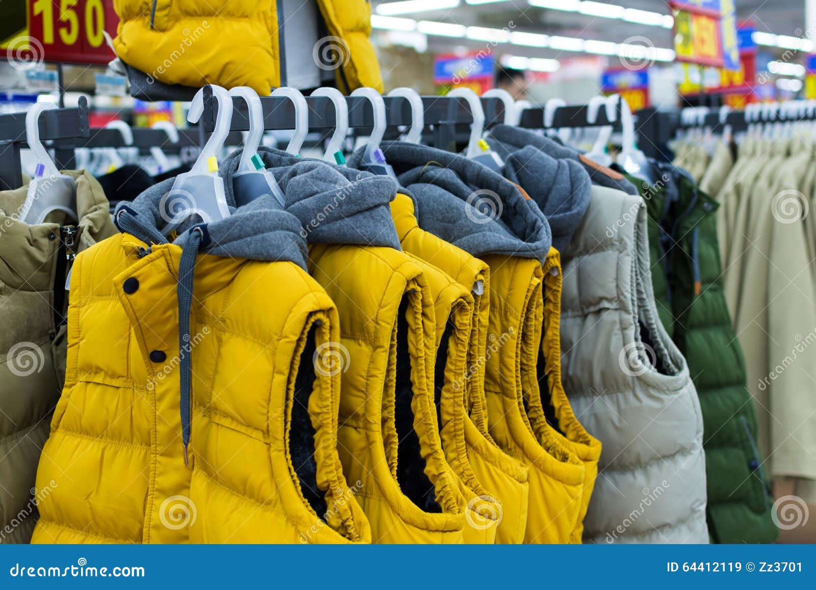 Winter jackets stock image. Image of orange, popular - 64412119