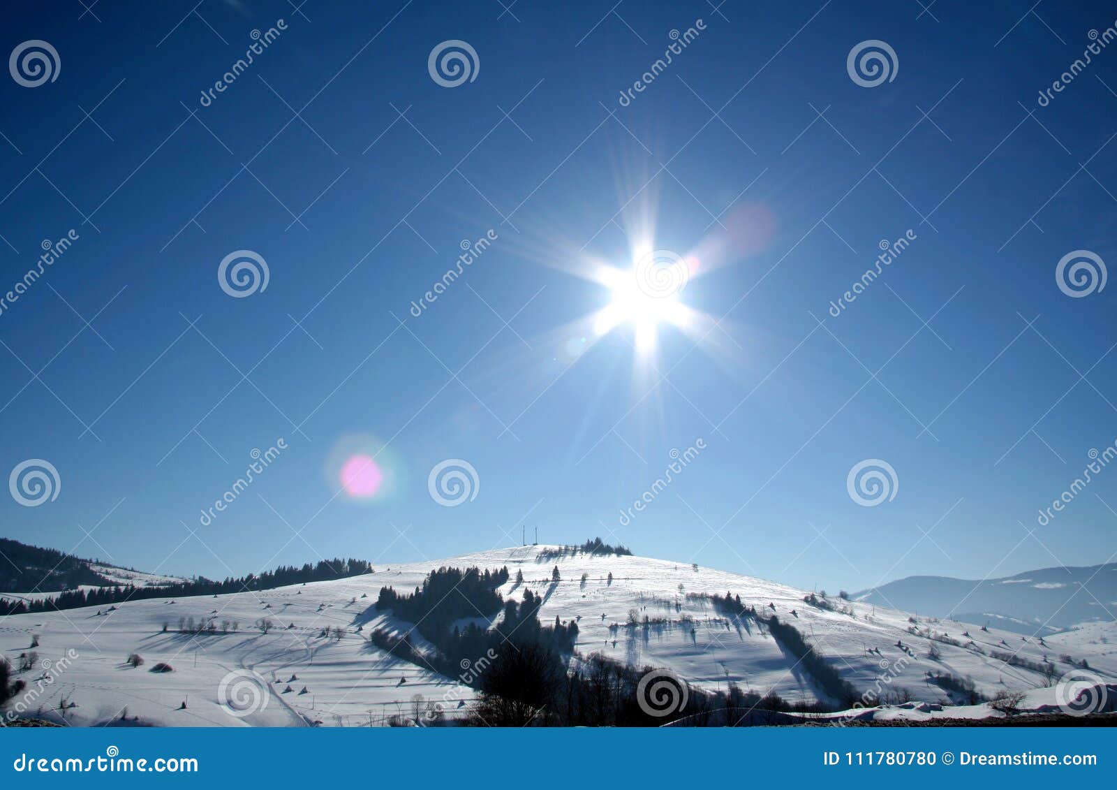 winter landscape covered by