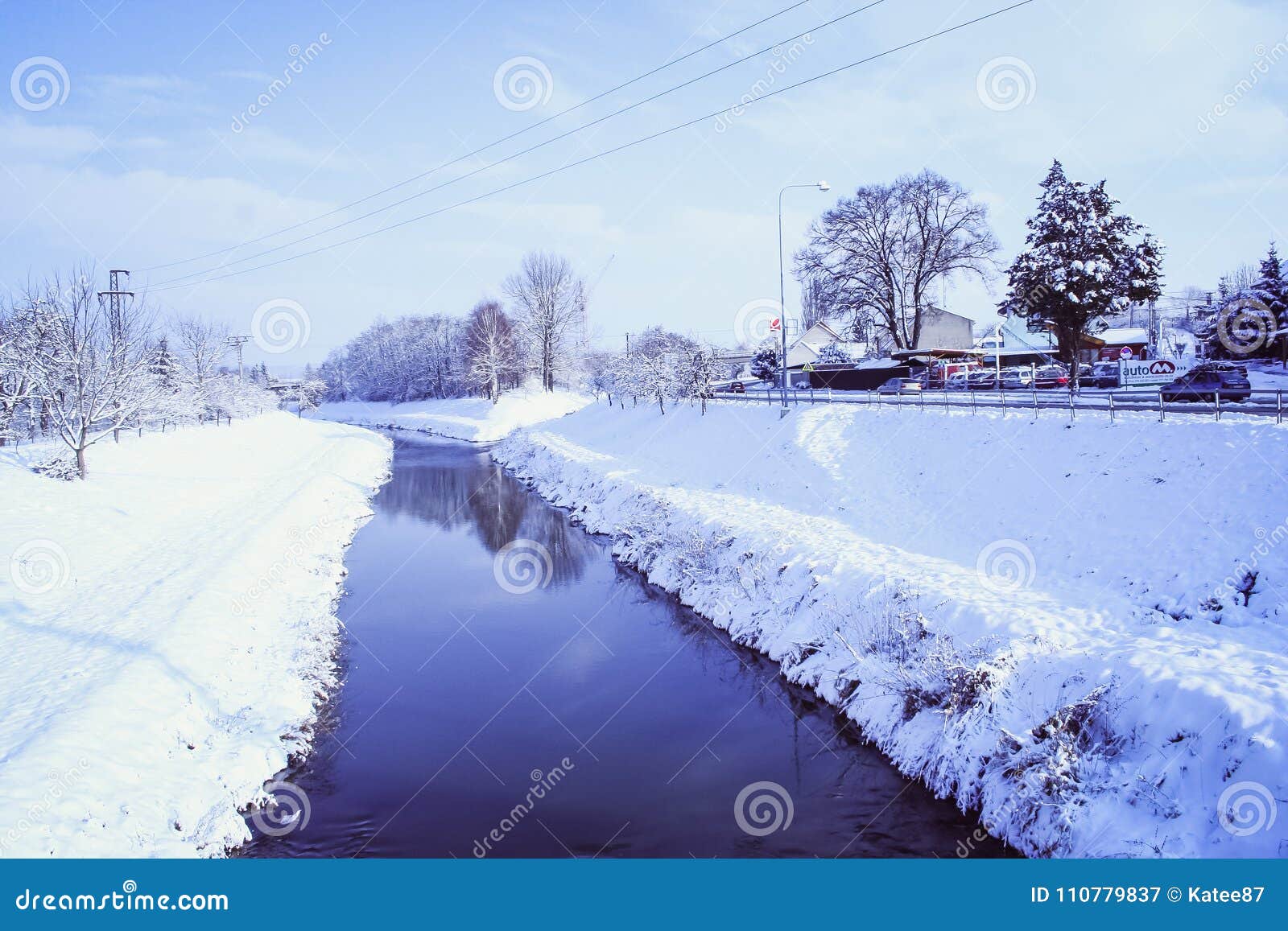Winter Landscape with a Rich Snowflake Stock Image - Image of forbidden ...