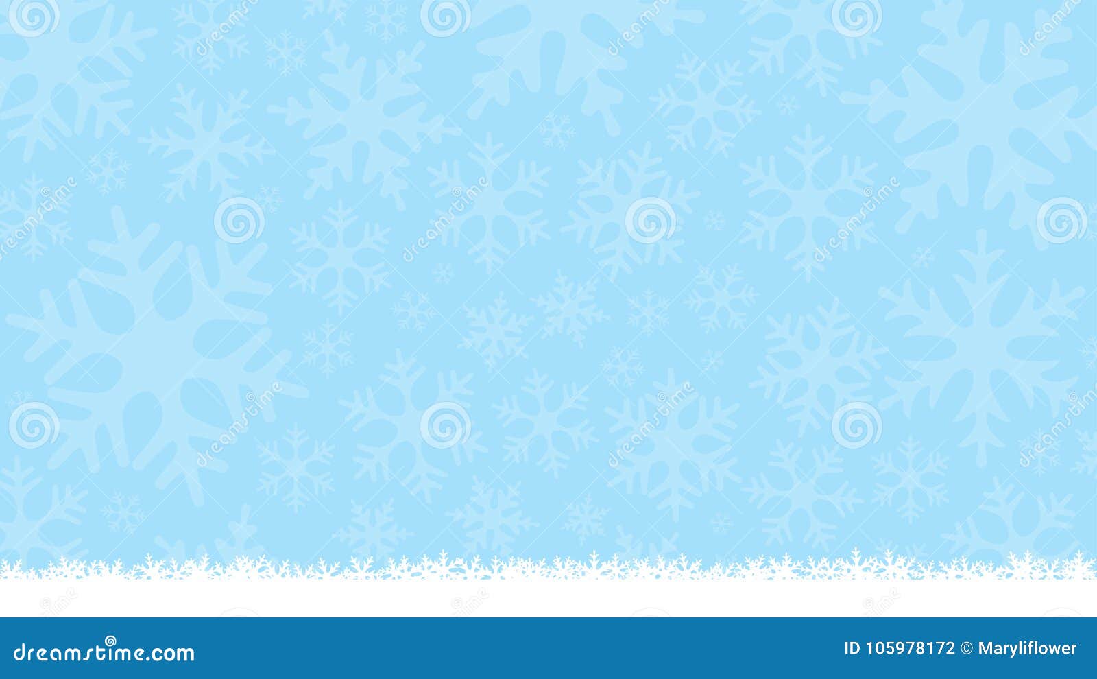 winter light blue background with snowflake silhouettes. new year and christmas soft background. greeting card, banner template. m