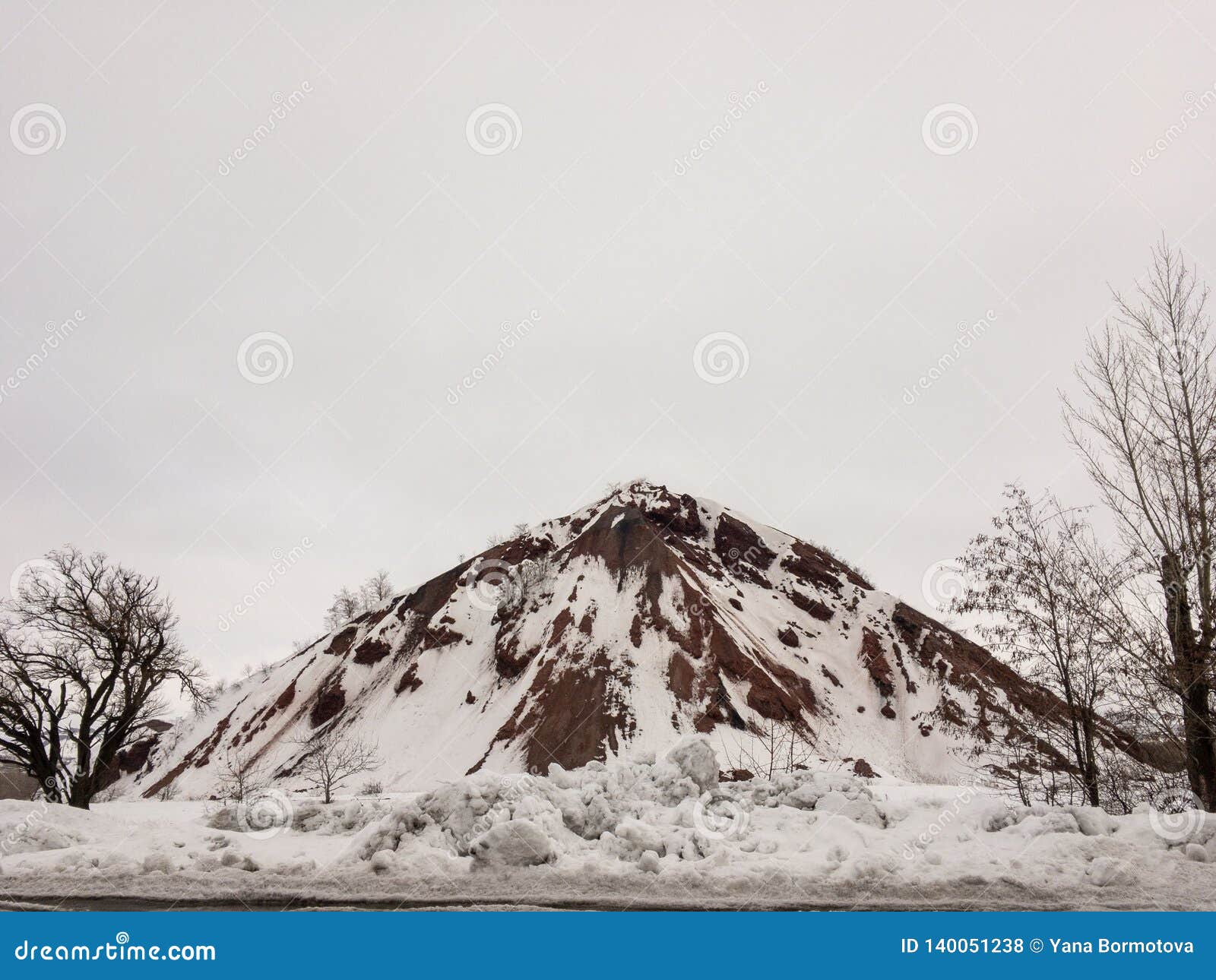 Winter Mountain Landscape. Tranquility Of Nature Stock Photo - Image of