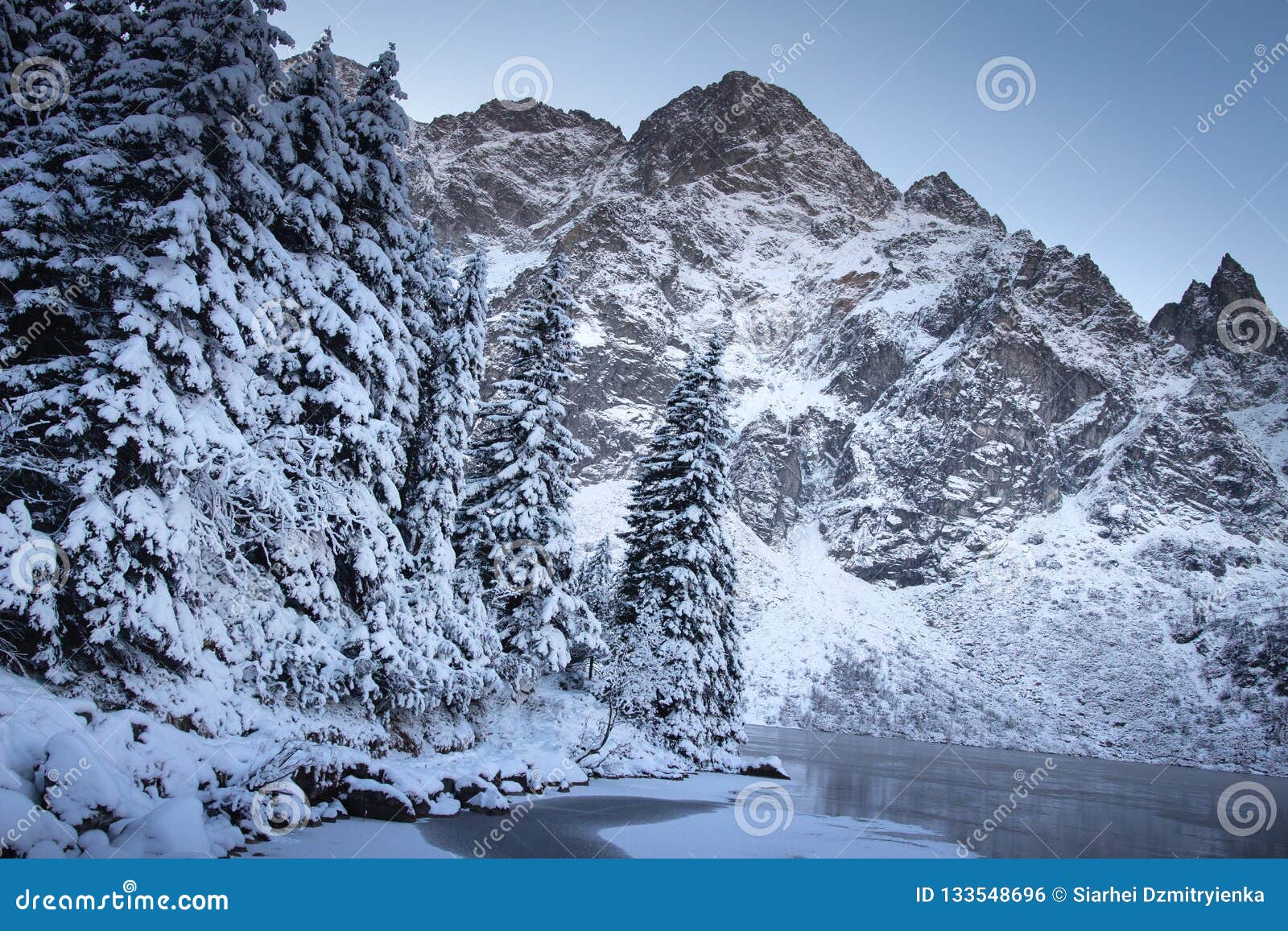 Winter Mountains Landscape Snowy Fir Trees And Rocky Mountain Stock Photo Image Of Scenic Peak Winter Mountains Landscape Snowy Fir Trees And Rocky Mountain Stock Photo Image Of Scenic Peak