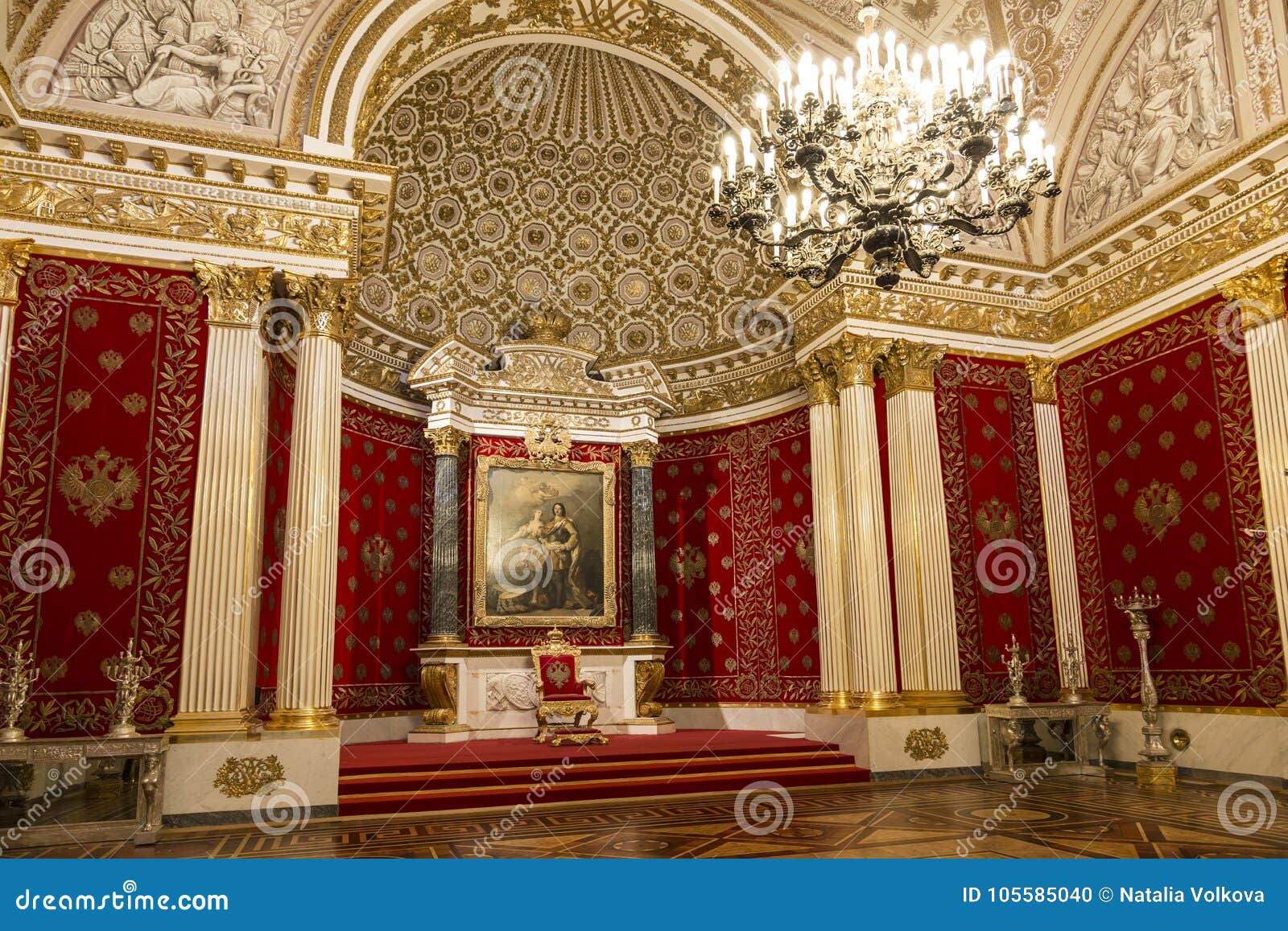 The Winter Palace Petrovsky Or Small Throne Room Interior