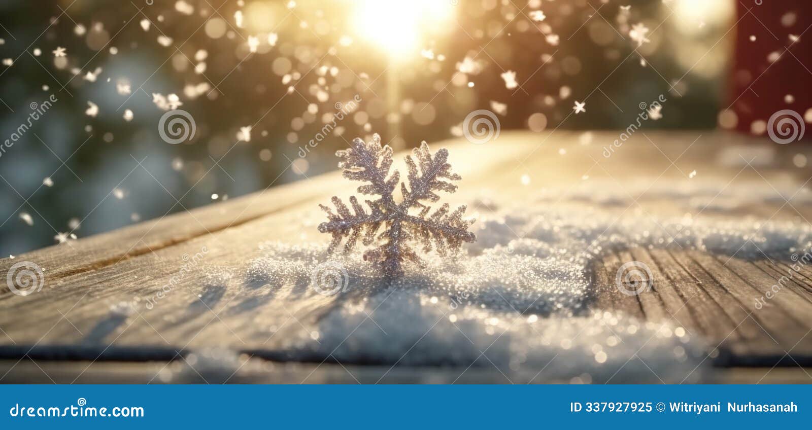 a winter podium with sparkling snowflakes and frosty details, set in a cozy outdoor winter setting, cinematic, 35 mm, close up,