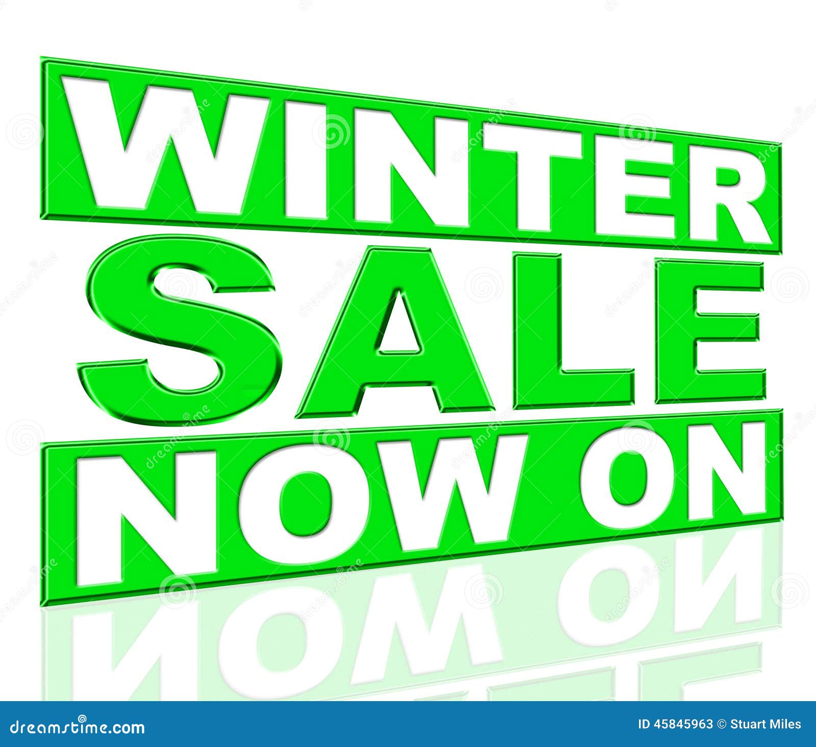 Winter Sale Shows at this Time and Discount Stock Illustration