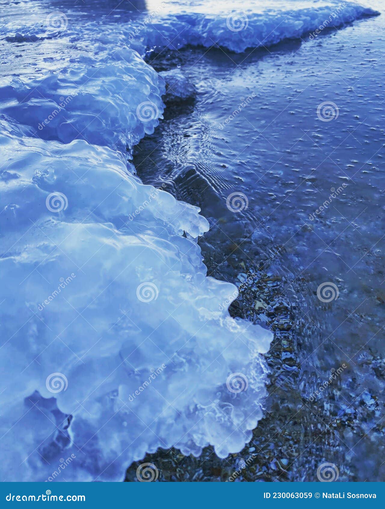 Winter sea blue stock image. Image of winter, blue, beautiful - 230063059