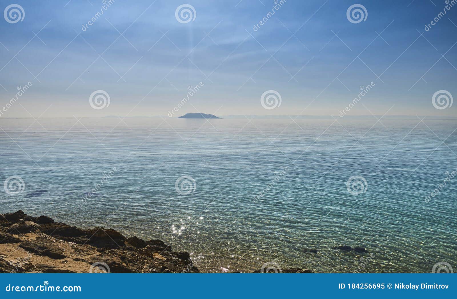 winter seascape from sithonia, greece