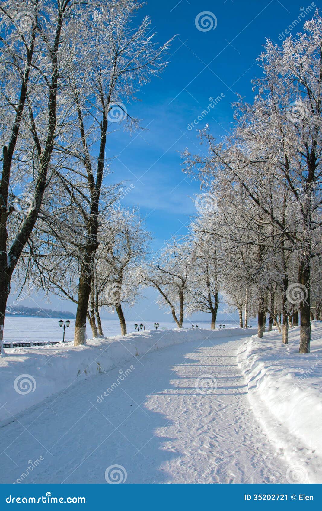 Winter season in city stock image. Image of town, winter - 35202721
