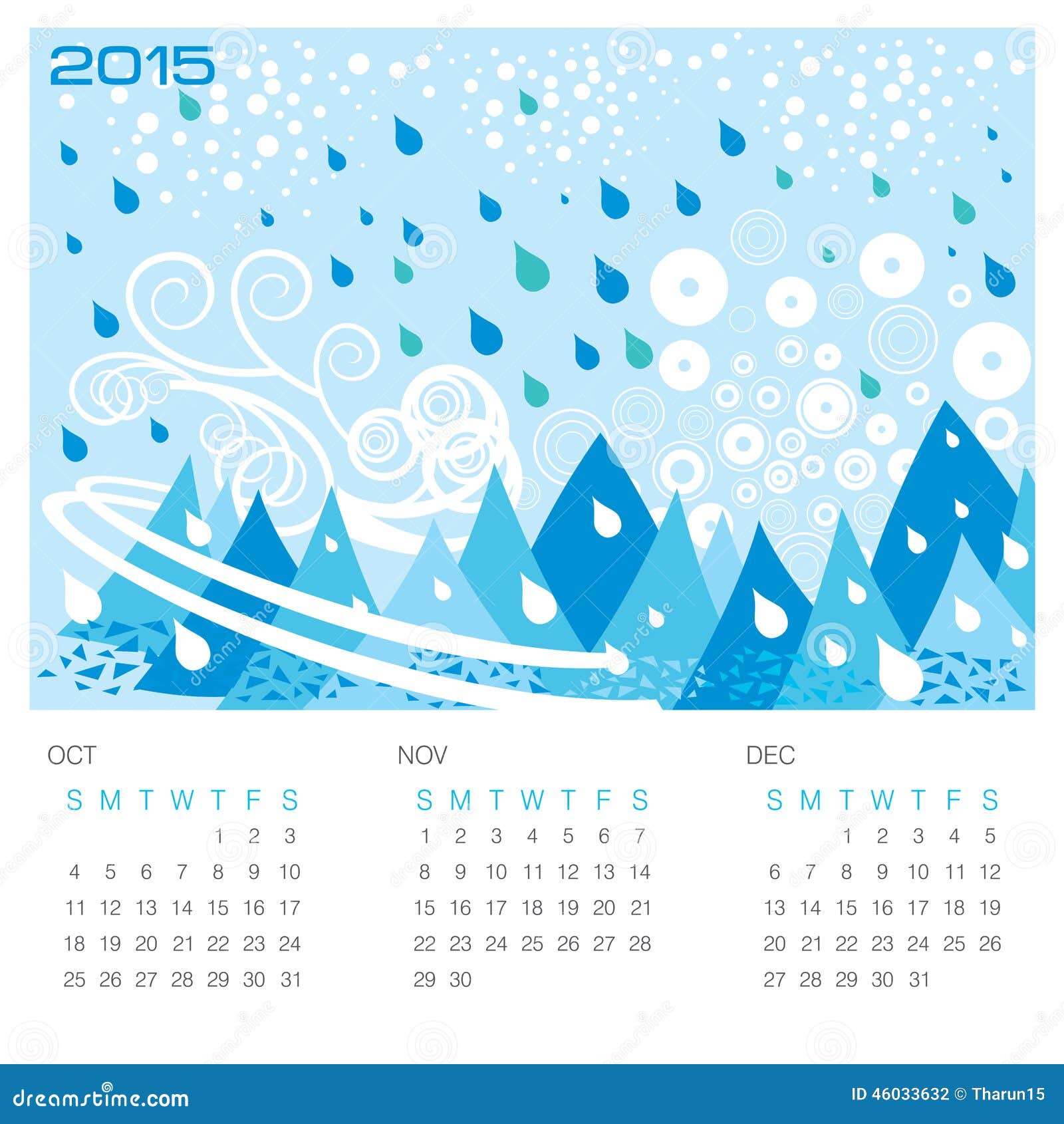 Winter Season Concept Calendar Stock Illustration Illustration of