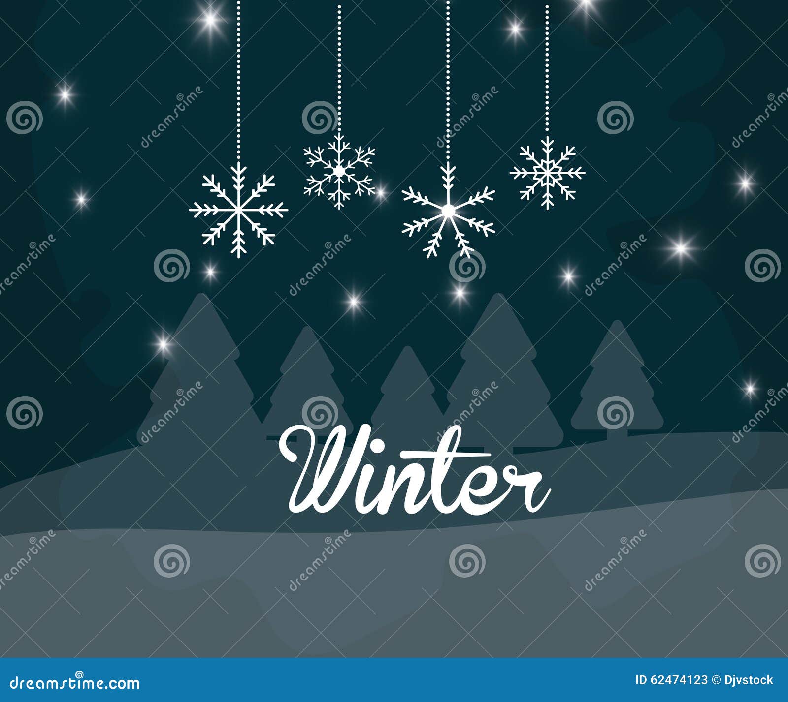 Winter season design stock illustration. Illustration of scenic - 62474123