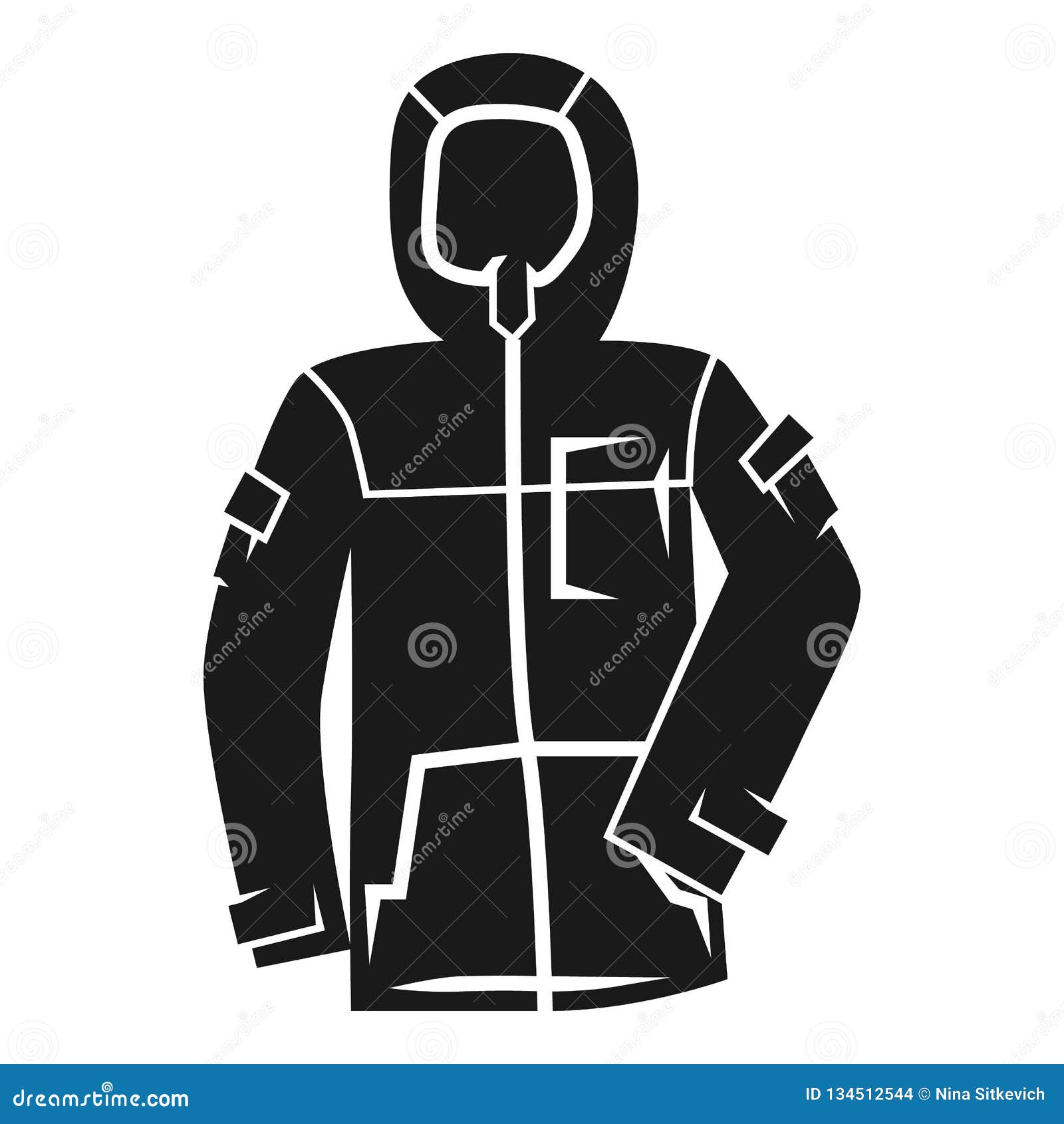 Download Winter Ski Jacket Icon, Simple Style Stock Vector - Illustration of game, icon: 134512544