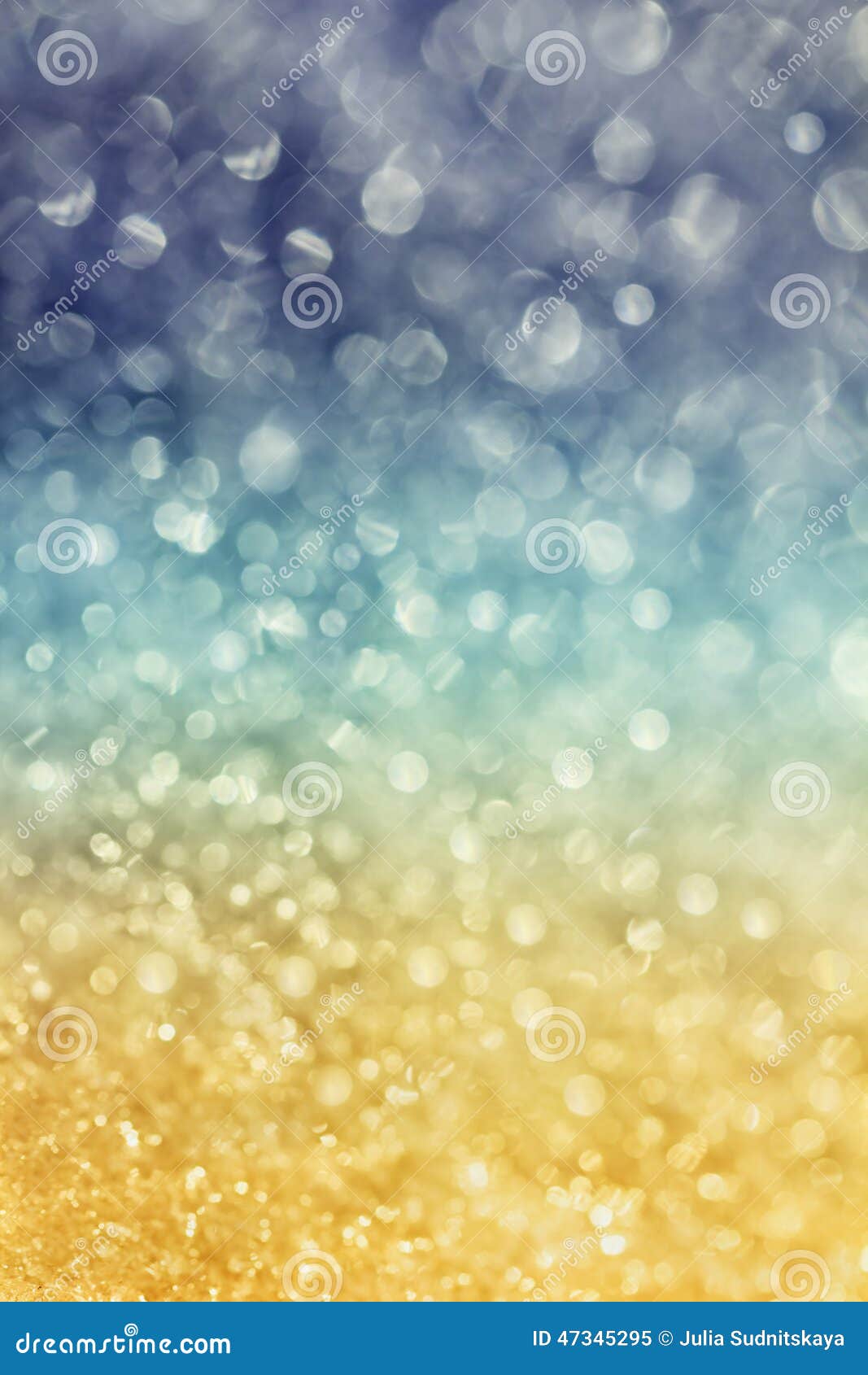 winter snow background with magic bokeh effect
