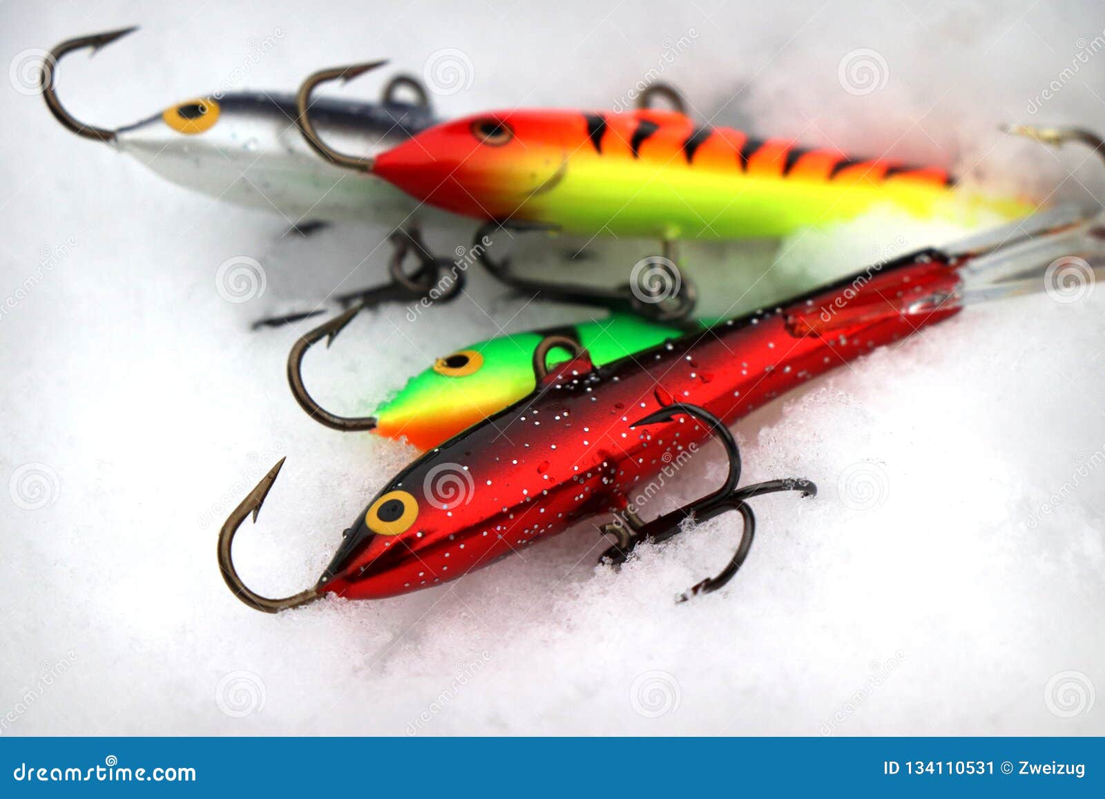 Winter Snow Ice Jigs Jigging Raps Stock Image - Image of slow, winter:  134110531