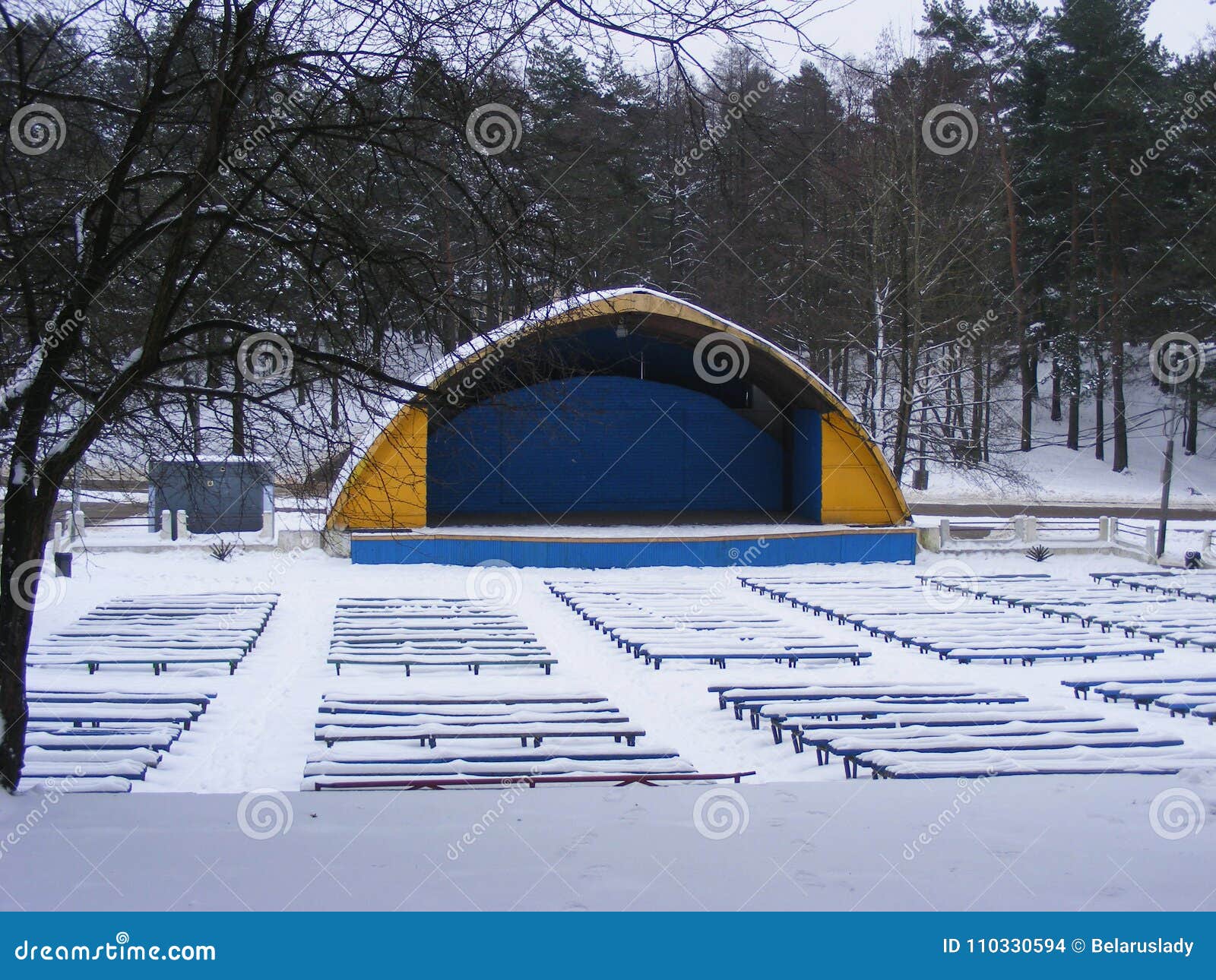 Winter Snow Strawhat Theatre Stock Photo Image of history, strawhat 110330594