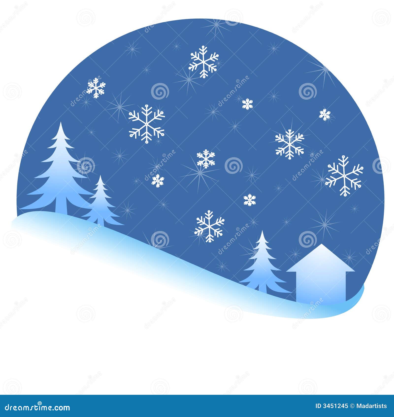 free clipart of snow scenes - photo #46