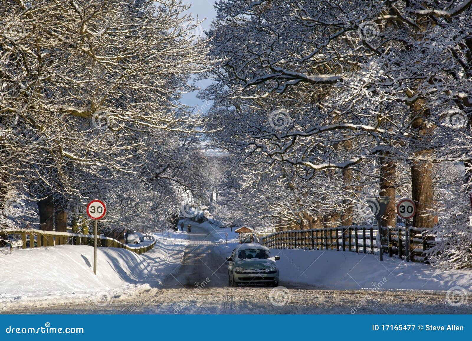 Winter Snow in the United Kingdom Stock Image Image of snow, driving