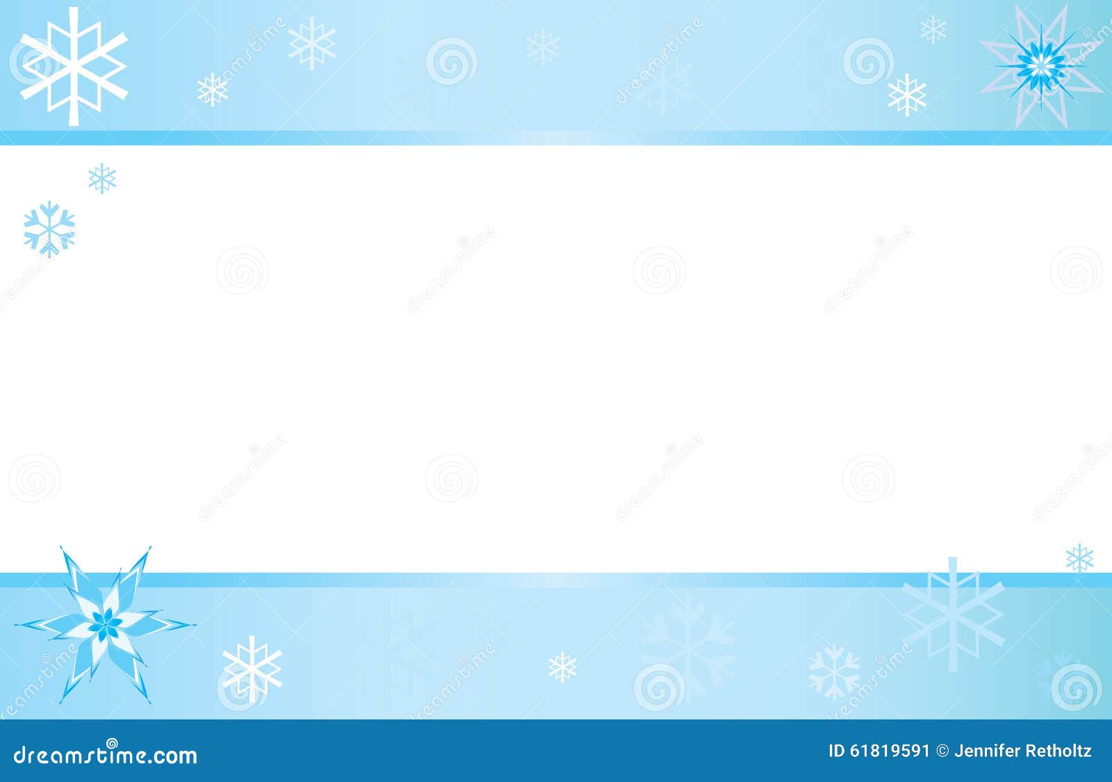 Winter Snowflake Letterhead Postcard Stock Illustration Illustration Of Flyer Learn 61819591
