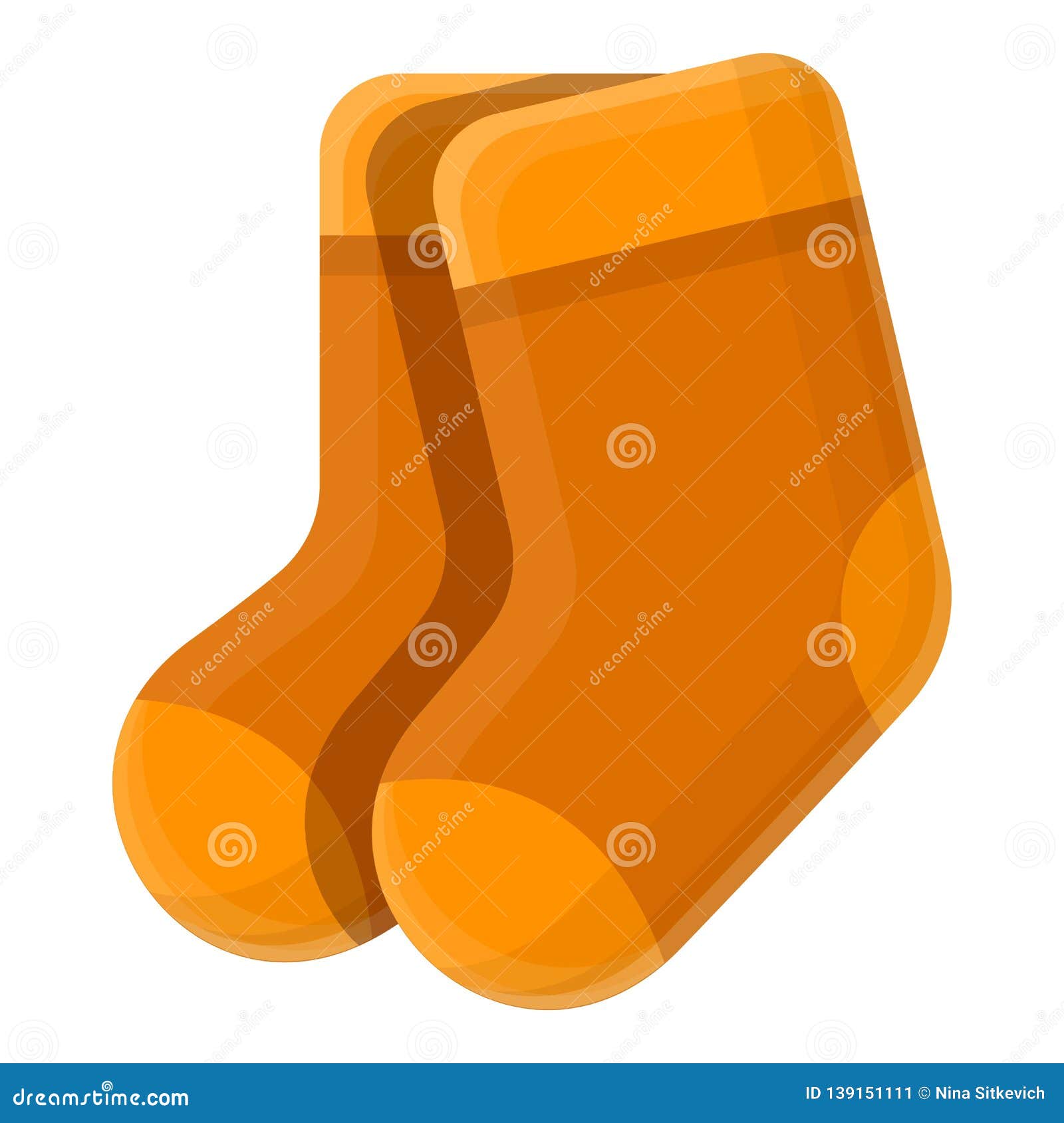 Winter Socks Icon, Cartoon Style Stock Vector - Illustration of cotton ...