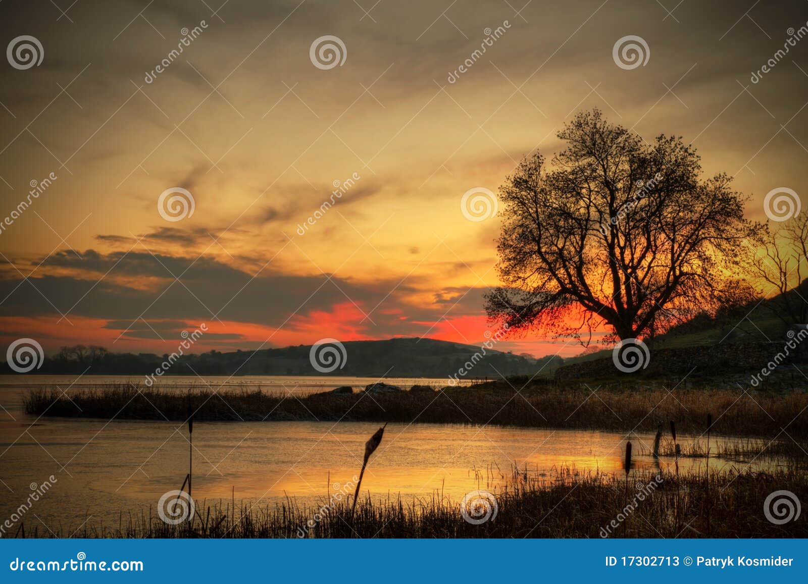 Winter sunset in Ireland stock image. Image of peaceful - 17302713