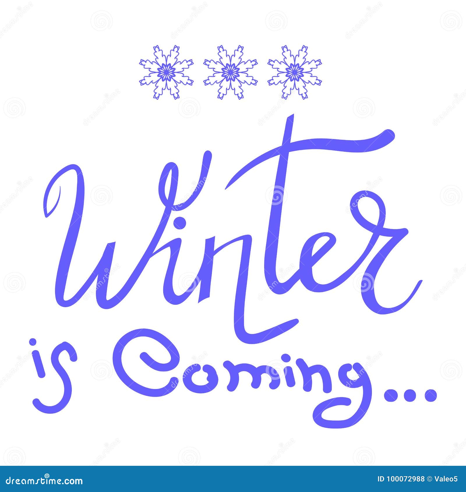 Winter Typographic Lettering Stock Vector - Illustration of ...