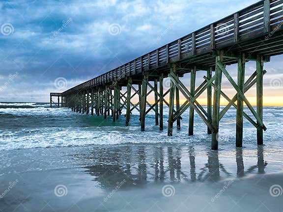 Winter View of Pier at St. Andrews State Park in Panama City, Florida