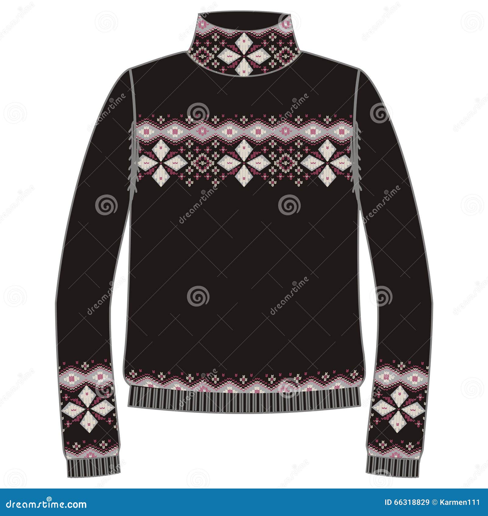 Winter Warm Sweater Handmade, Svitshot, Jumper For Knit, Black And ...