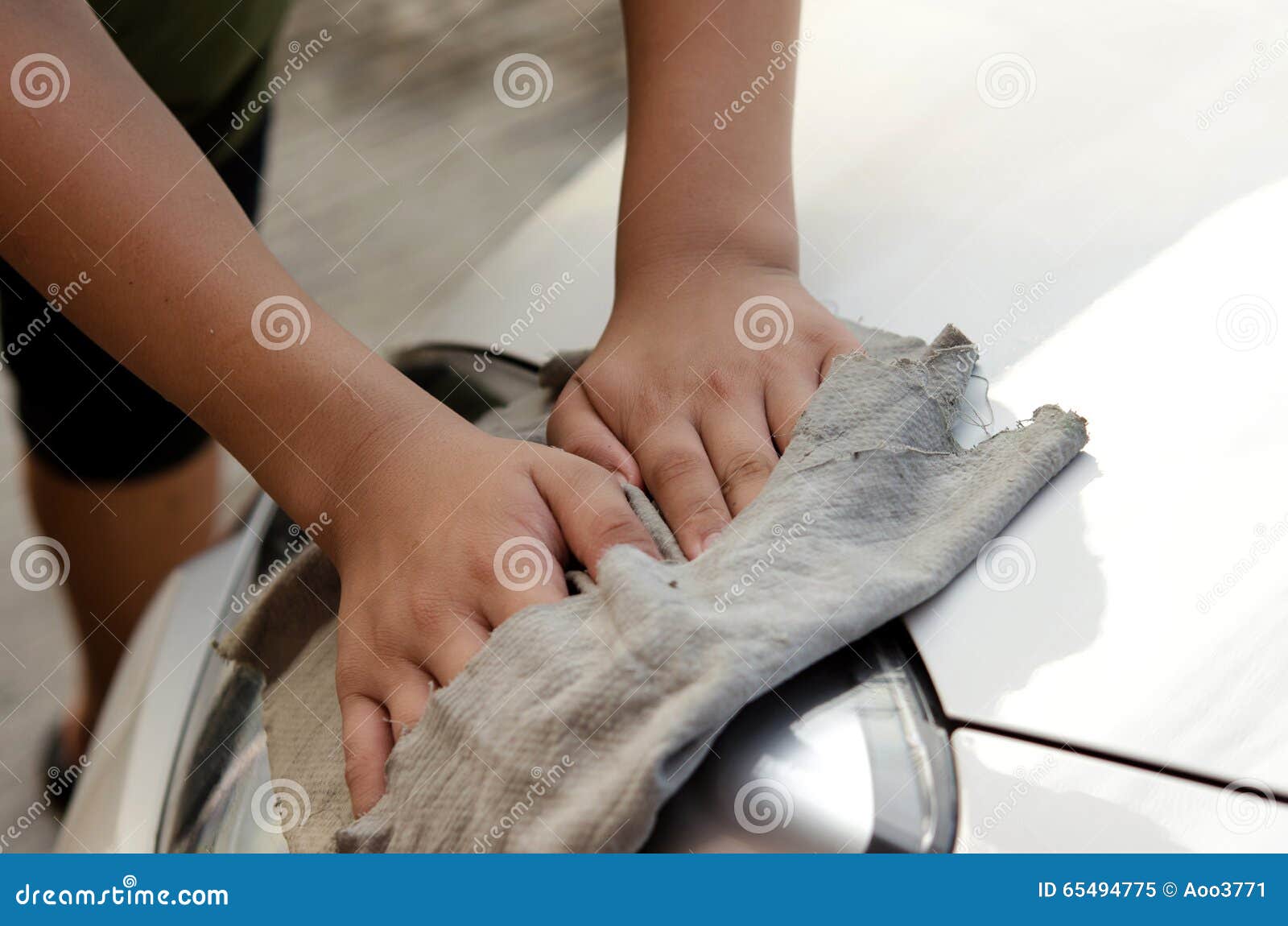 Wipe the car. stock image. Image of polish, wipe, dust 65494775