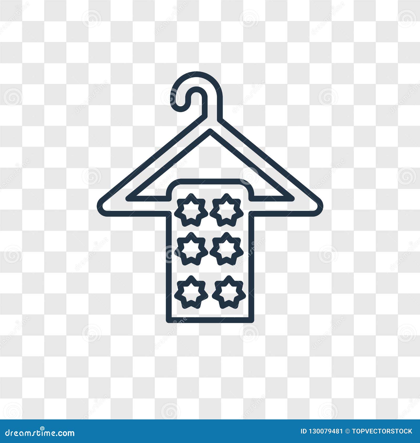 Wiping Towel On A Hanger Concept Vector  Linear Icon 