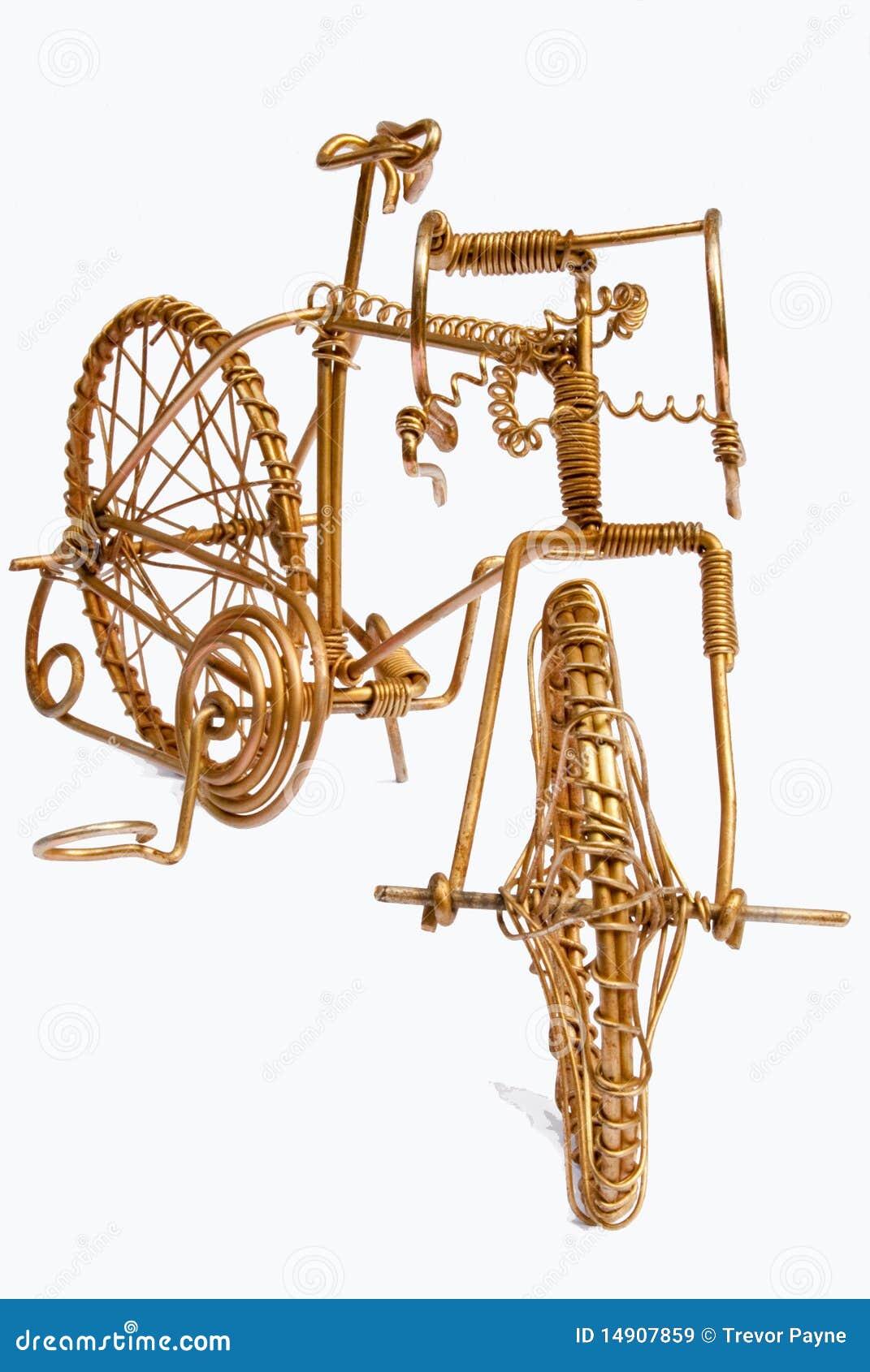 Wire Art Bicycle stock image. Image of miniature, wheels - 14907859