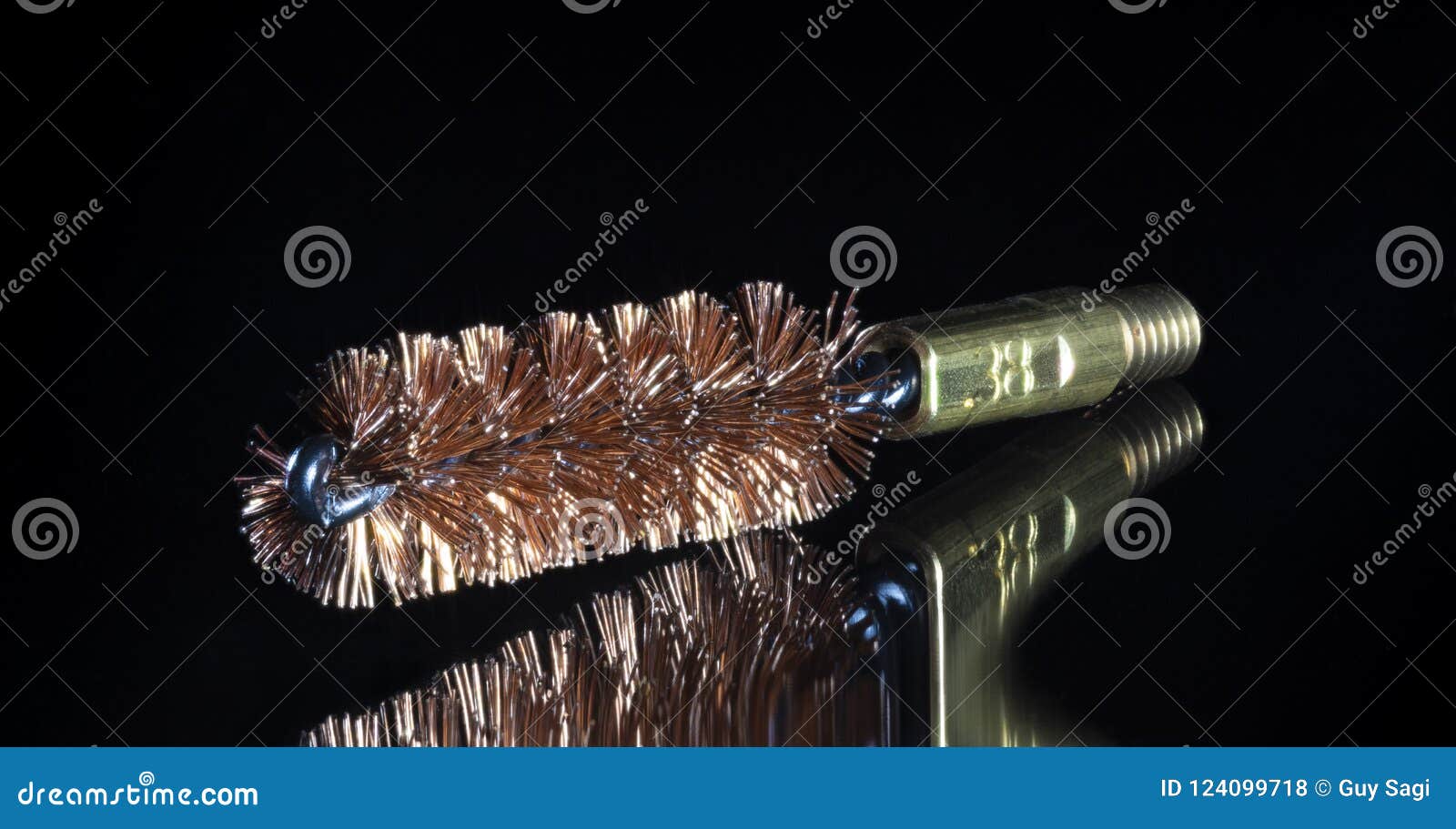 Weapon Cleaning Brush and Reflection Stock Photo Image of firearm