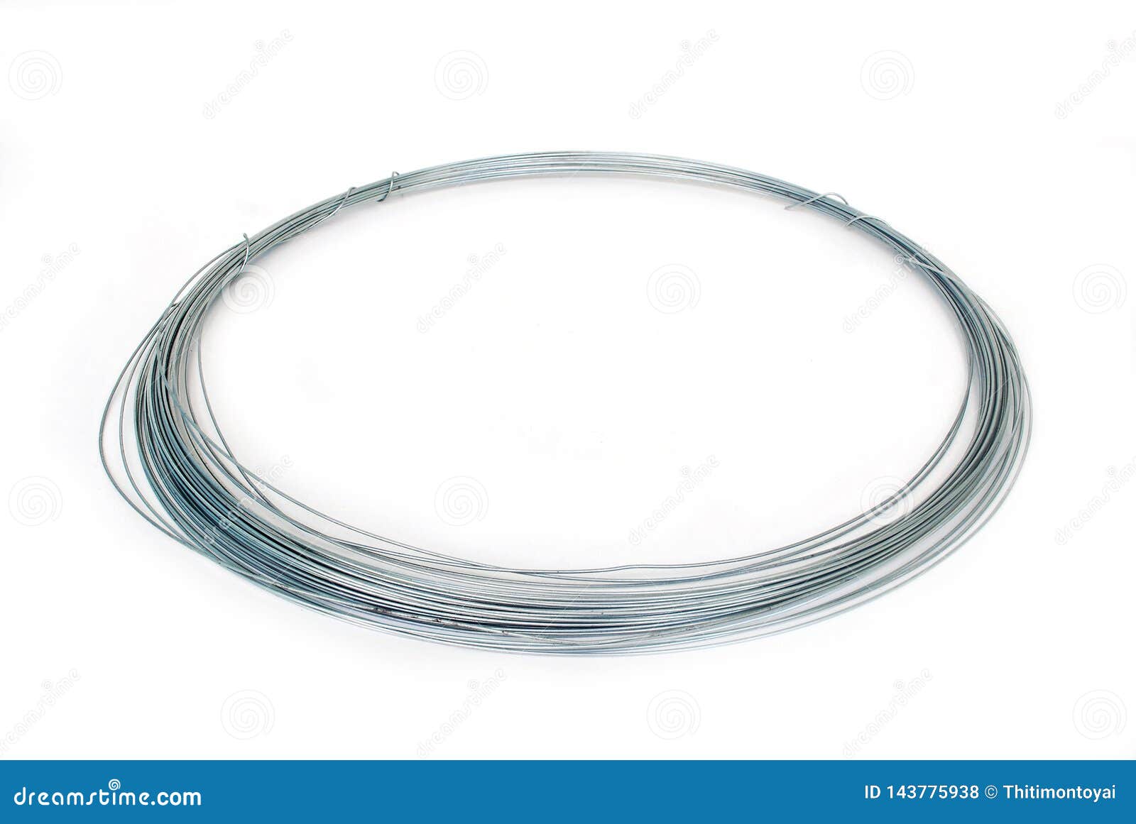 Wire bundle. stock photo. Image of factory, silver, production 143775938