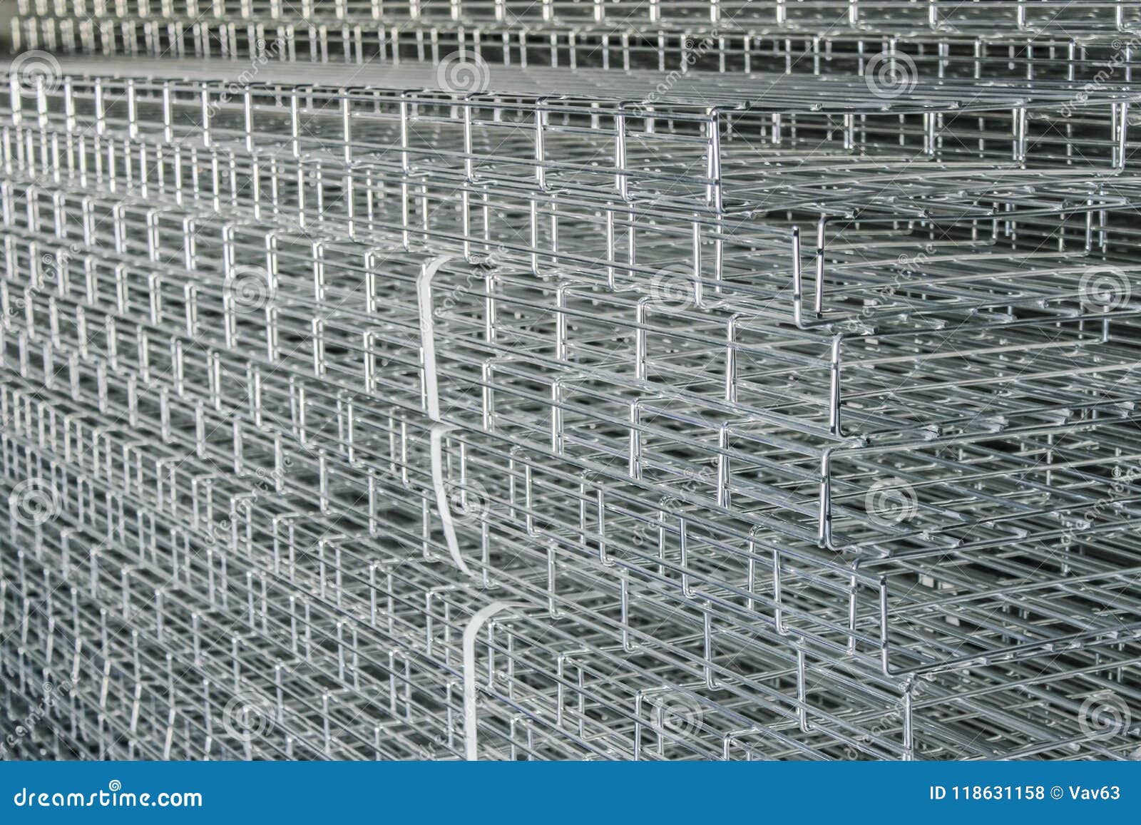 Wire cable trays stock photo. Image of modern, iron 118631158