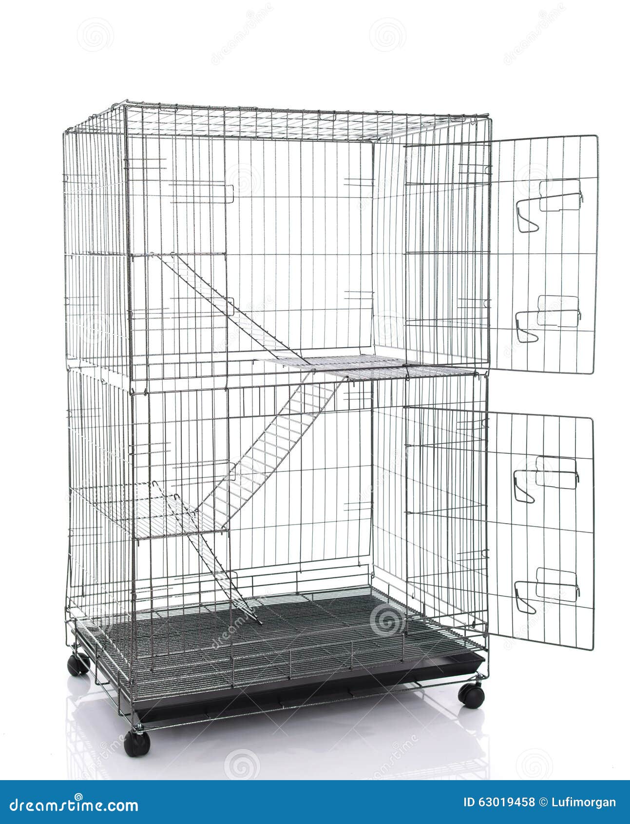 Wire Cat Crate or Animal Cage Stock Illustration Illustration of