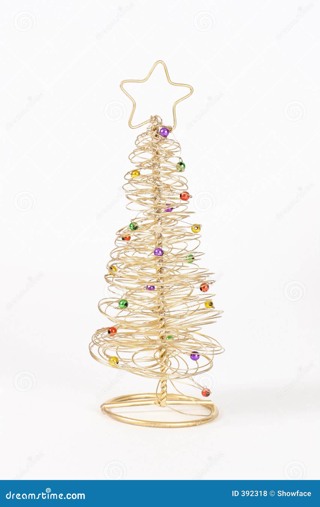 Wire Christmas Tree stock photo. Image of xmas, festive 392318