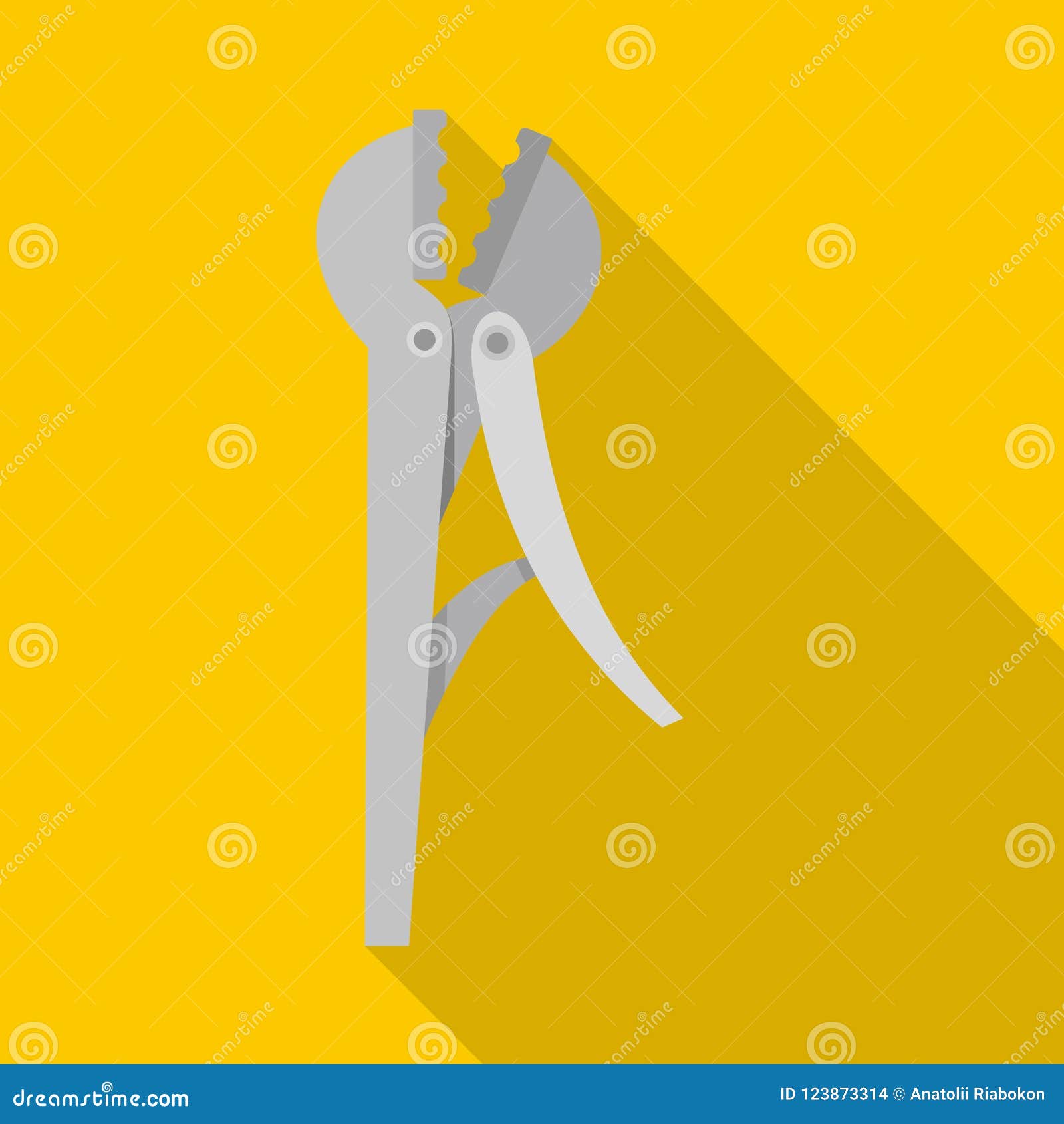 Wire Cutter Icon, Flat Style Stock Illustration Illustration of