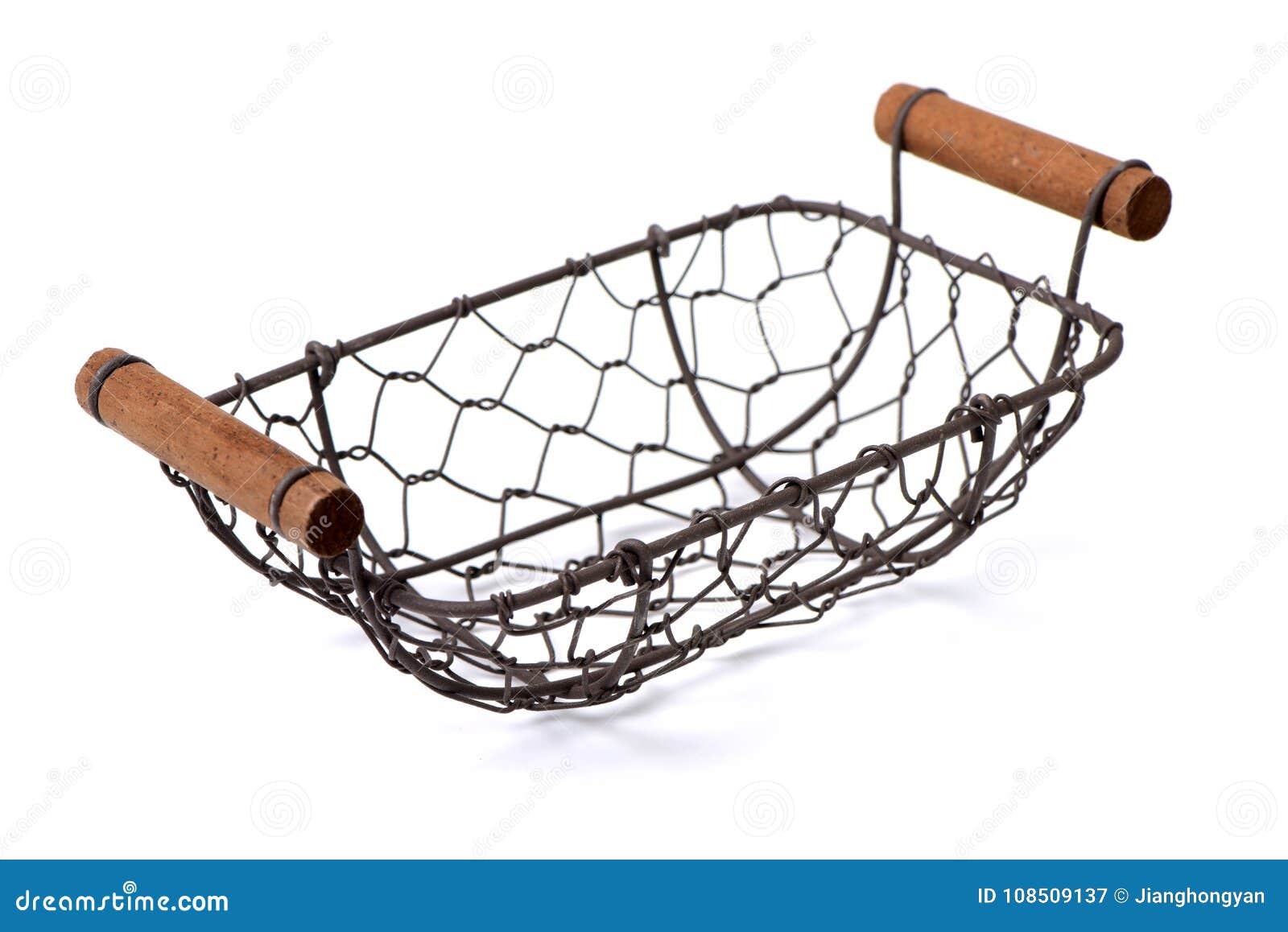 Wire egg basket stock image. Image of clipping, metal 108509137