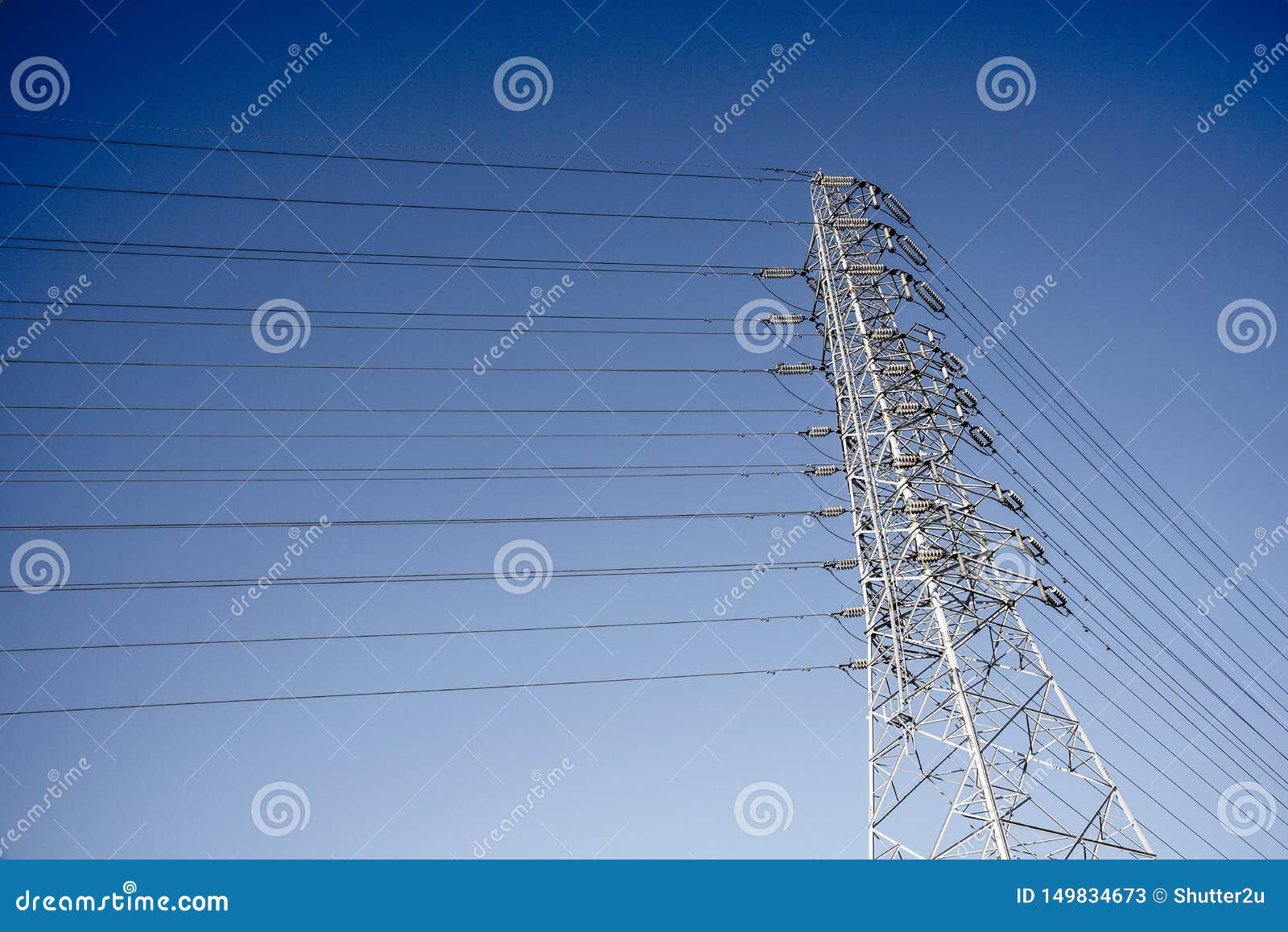 Wire Electric post stock image. Image of broadcasting 149834673