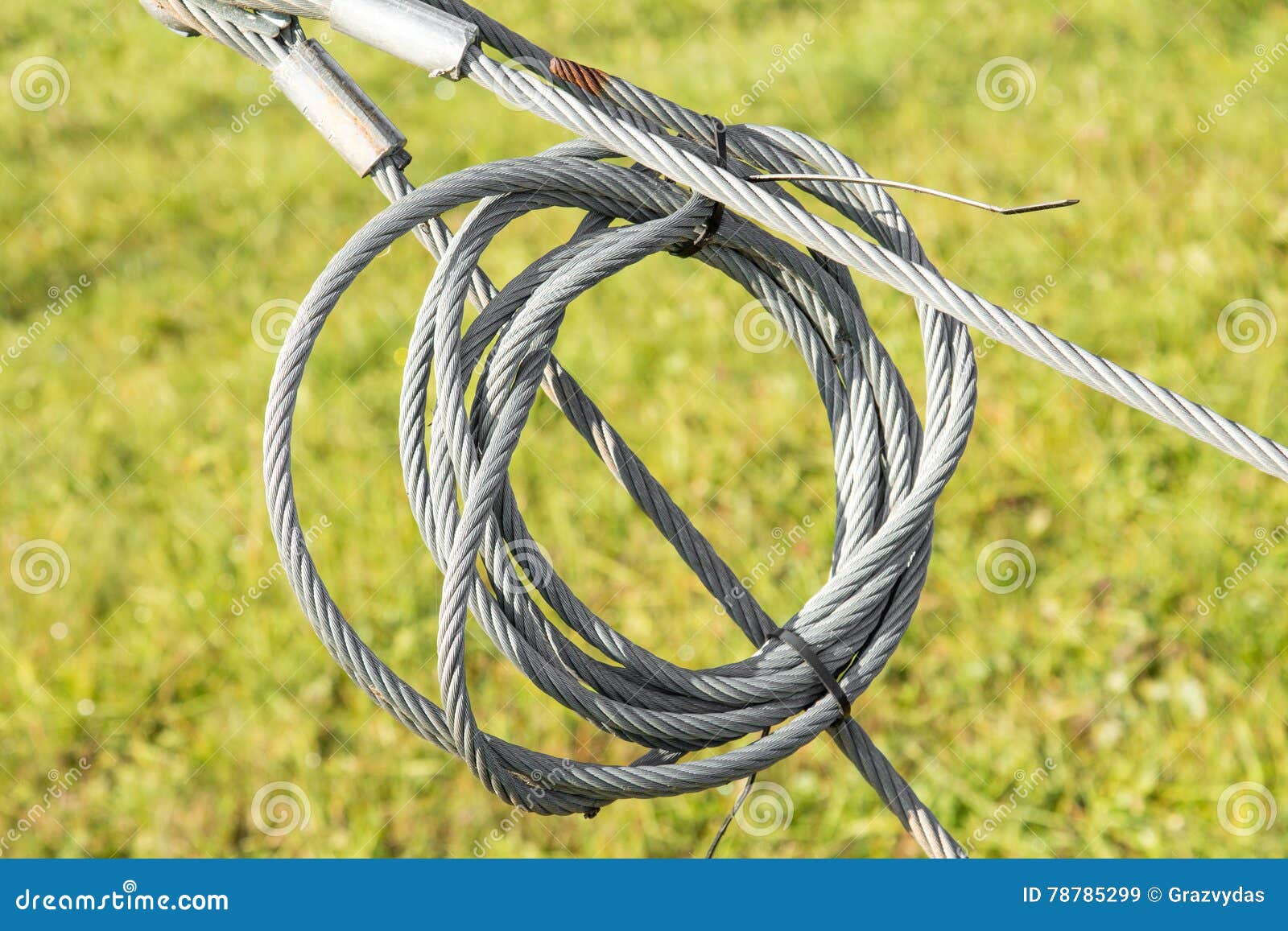 Wire hawser rope stock image. Image of rope, safety, connection - 78785299